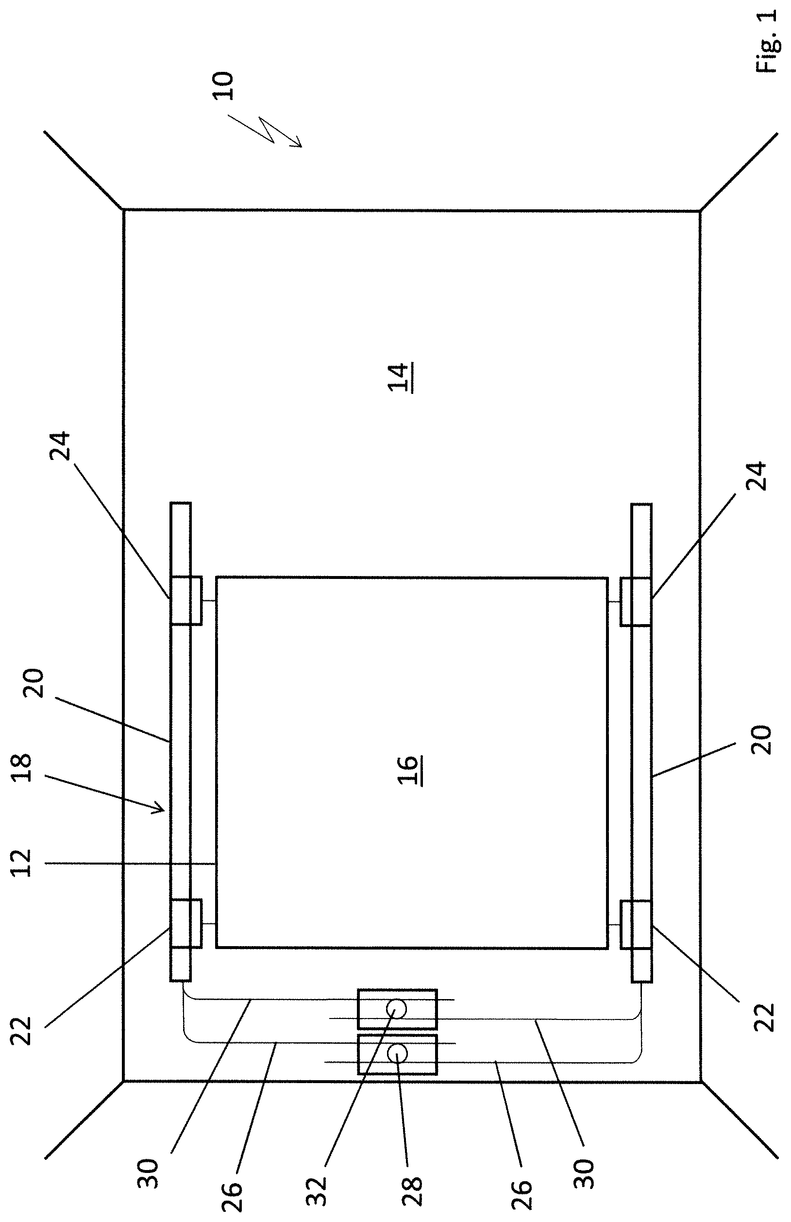 Patent US12351246 — Vehicle roof comprising a roof opening system having two kinematic units — Figure 1