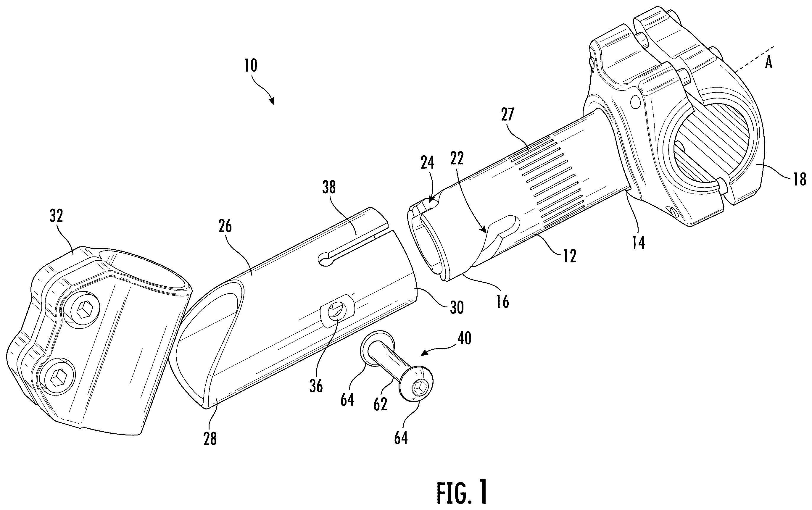 Patent US12351267 — Bicycle stem — Figure 1