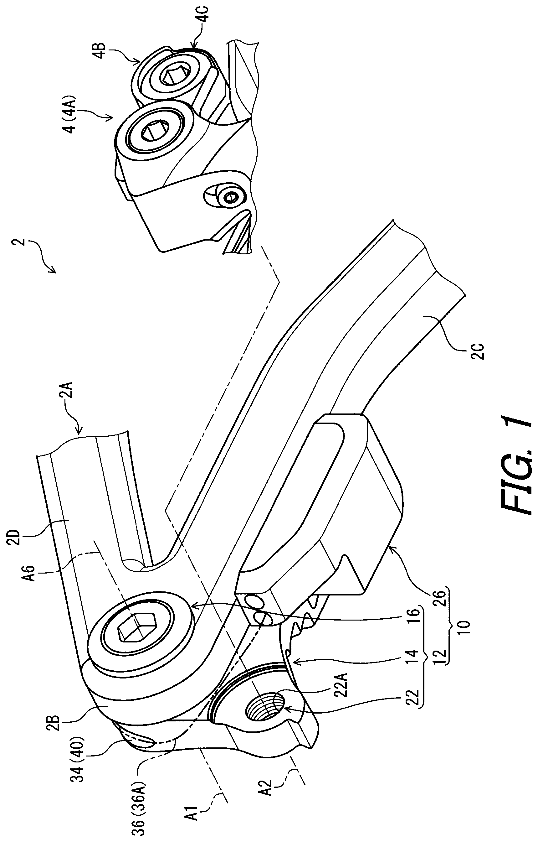 Patent US12351272 Figure 1 – Bracket apparatus