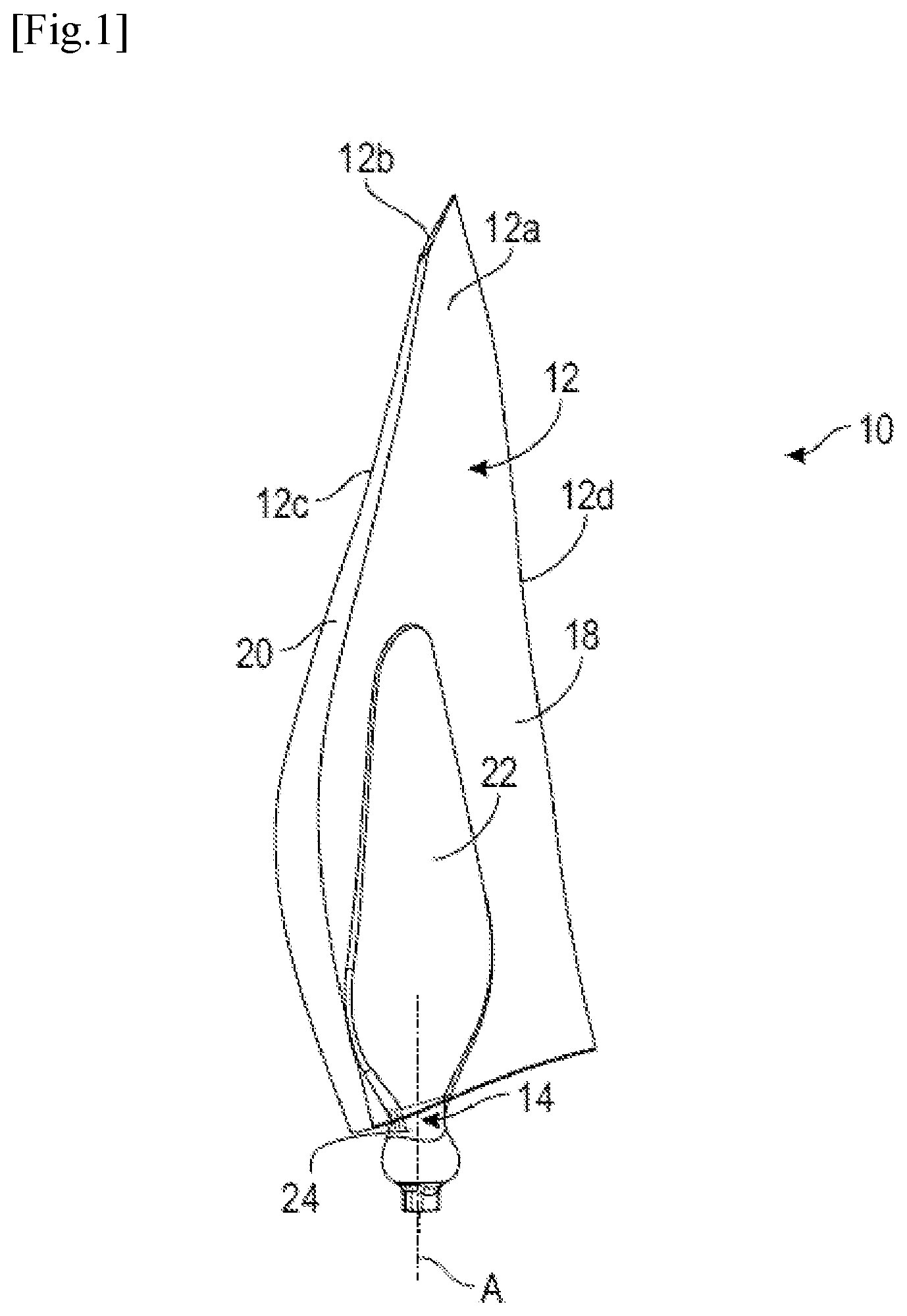 Patent US12351294 — Propeller for an aircraft turbomachine — Figure 1