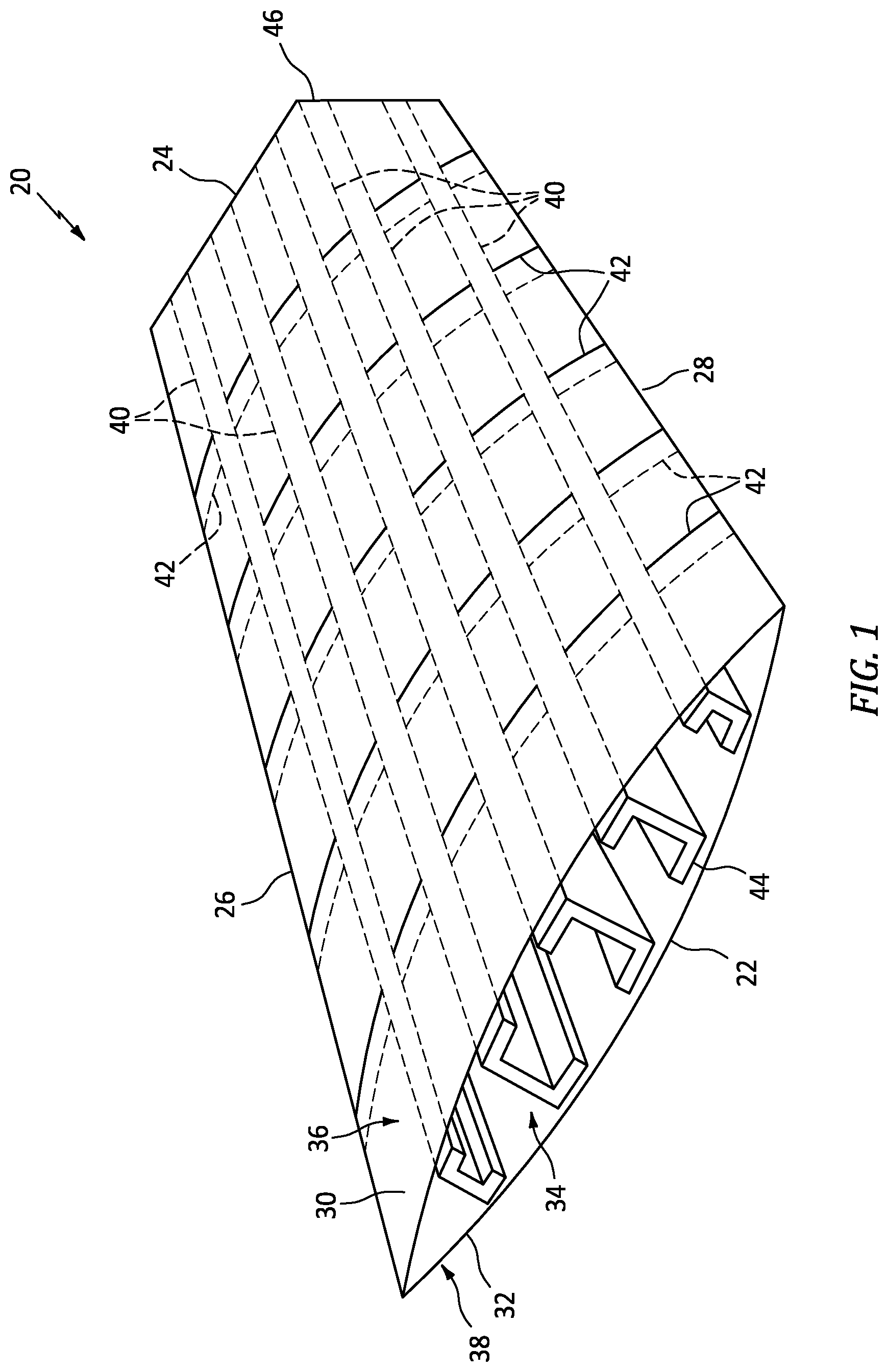 Patent US12351305 Figure 1 – Thermoplastic composite structure and methods for forming