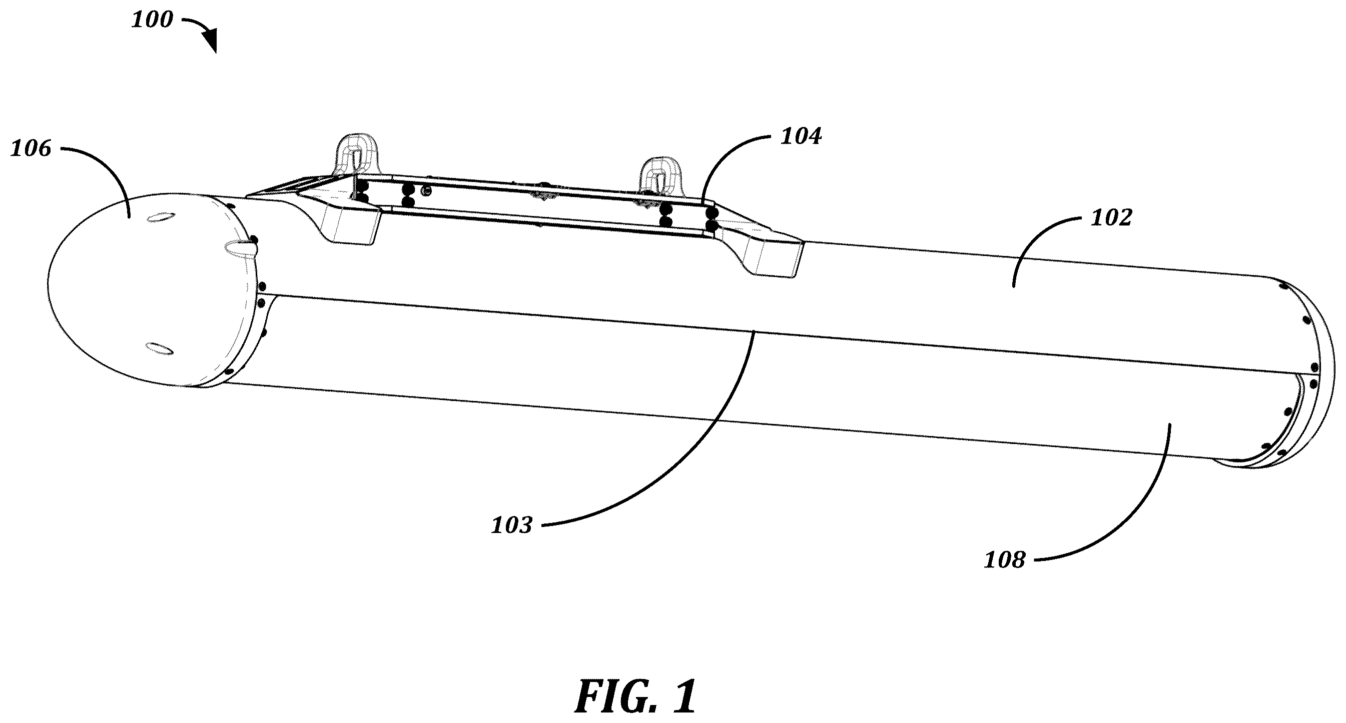Patent US12351310 — Rotating release launching system — Figure 1