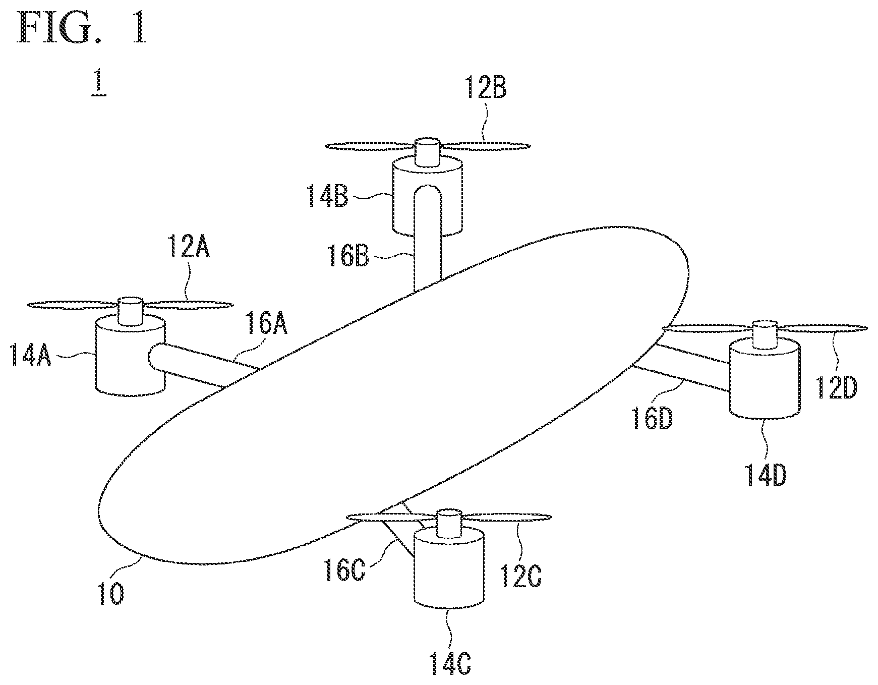 Patent US12351330 — Aircraft propulsion system with reduced rotational load of an engine shaft — Figure 1