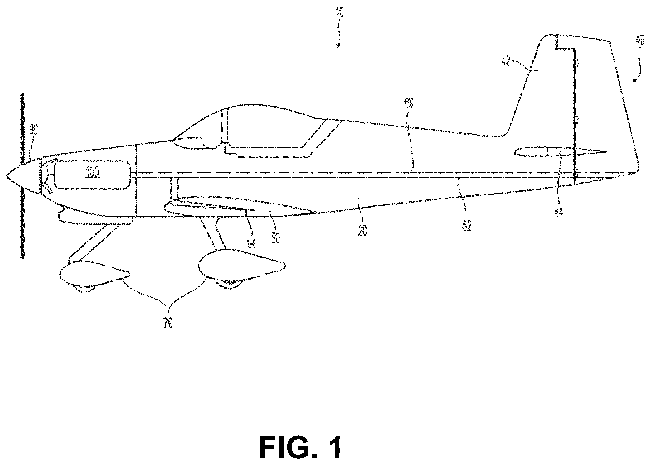 Patent US12351331 — Refueling system for hydrogen fuel cell-powered aircraft — Figure 1