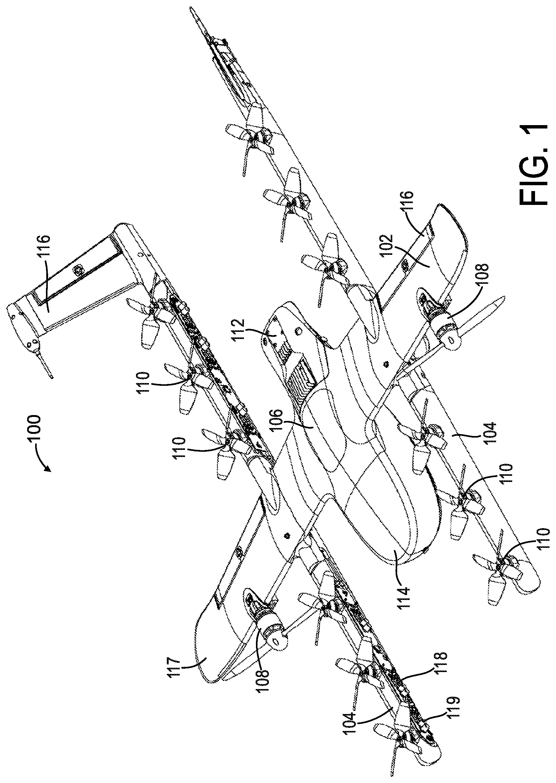 Patent US12351334 — Systems and methods for autonomous airworthiness pre-flight checks for UAVs — Figure 1
