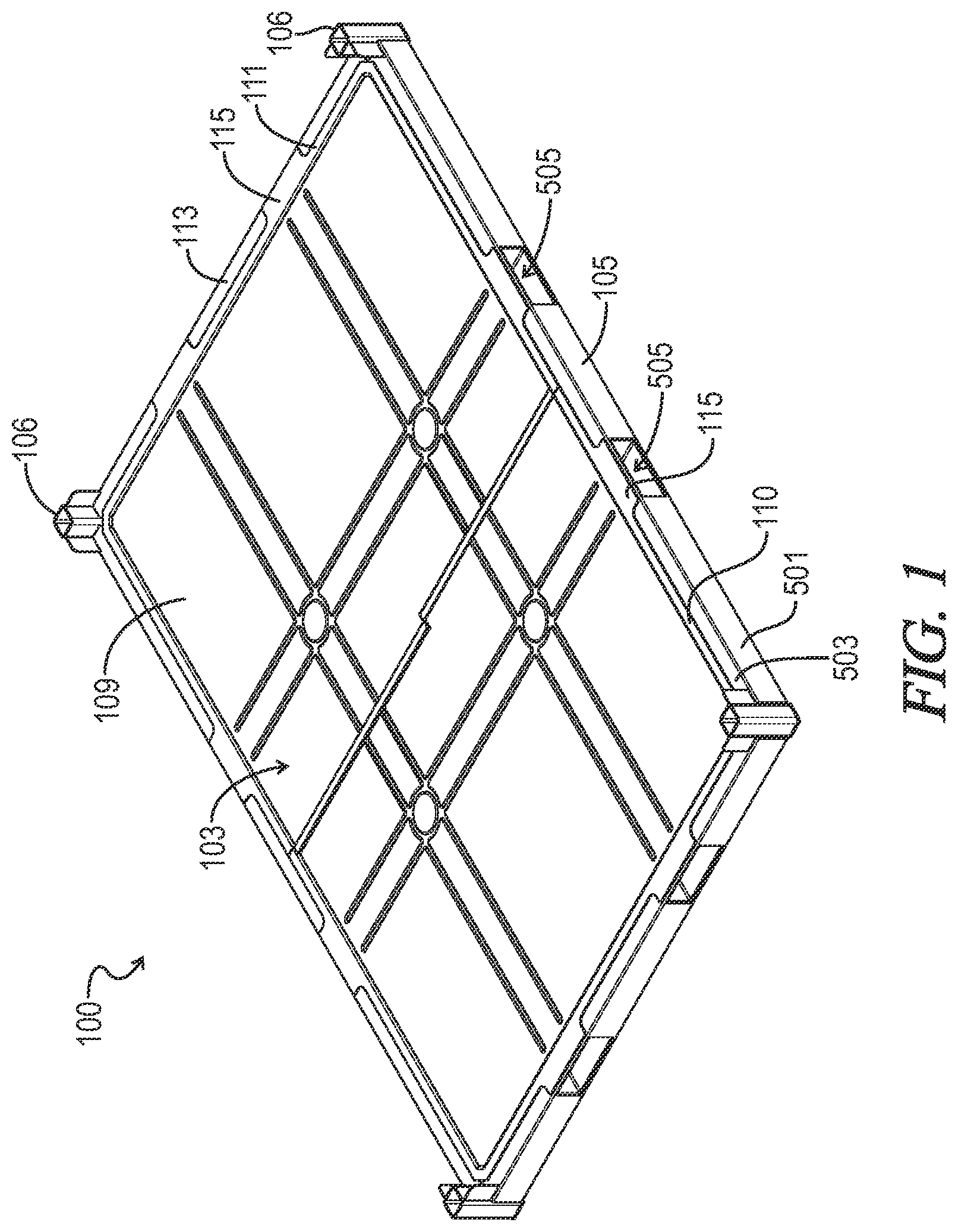 Patent US12351360 Figure 1 – Modular shipping base
