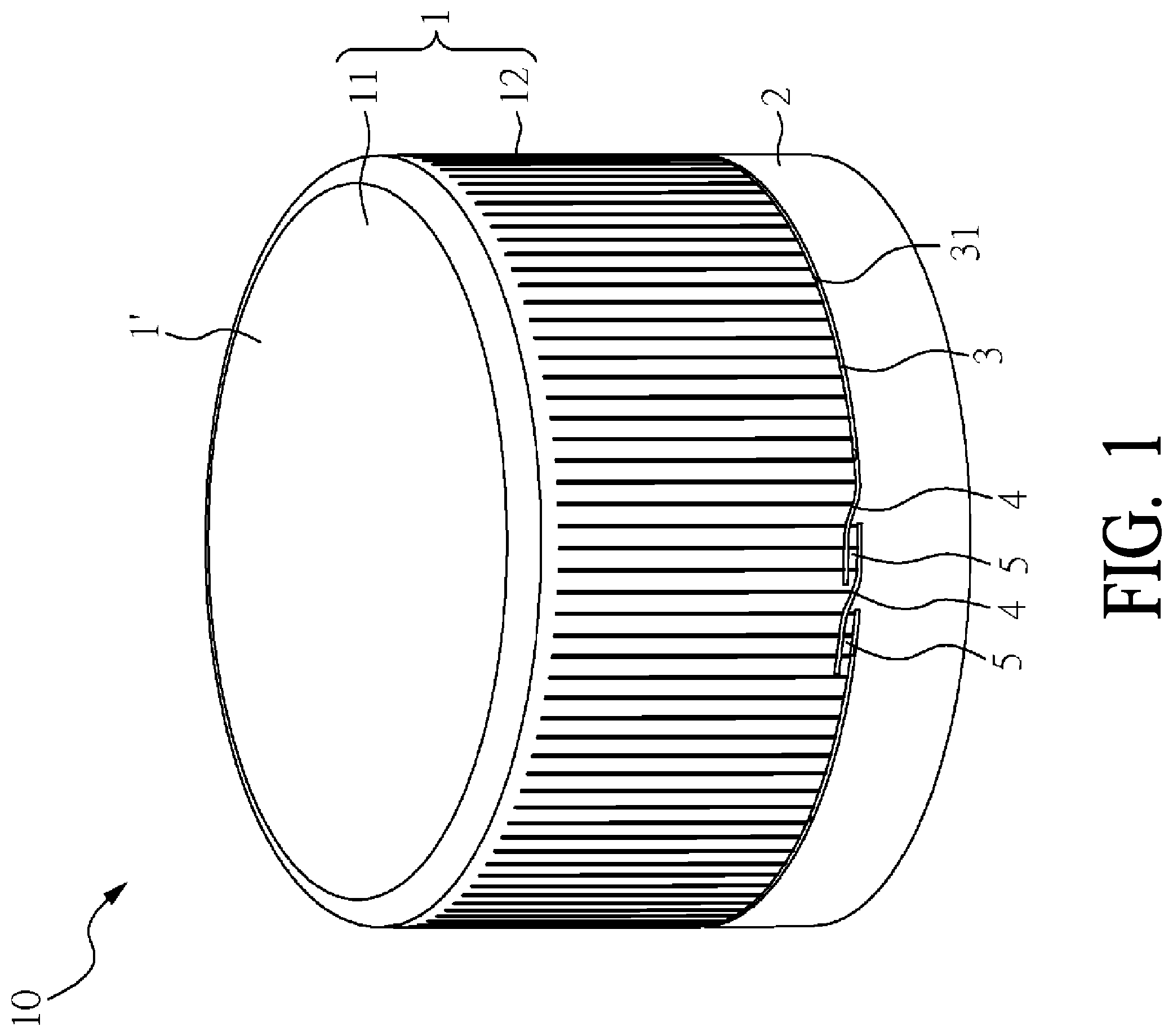 Patent US12351366 Figure 1 – Cap for container