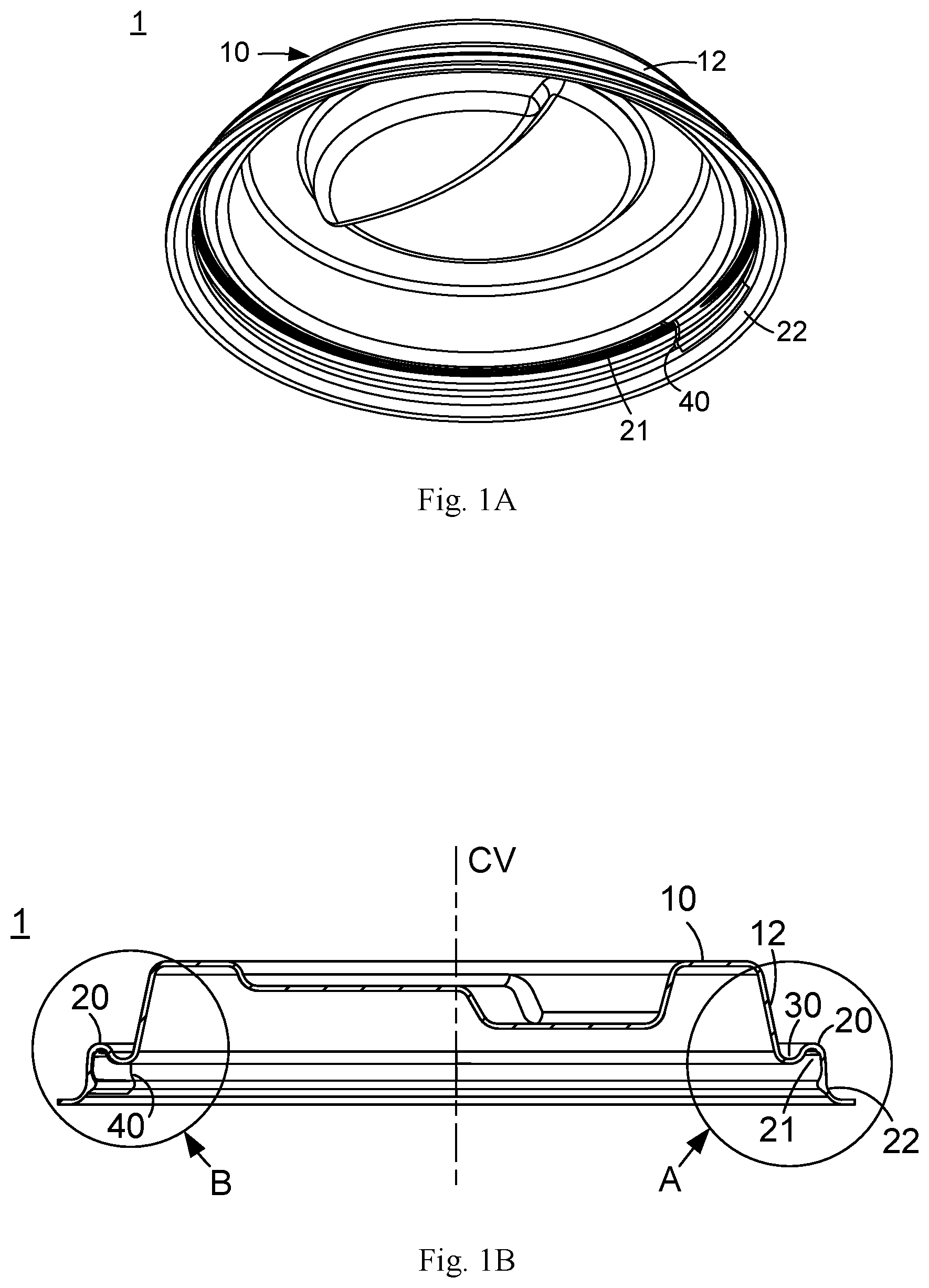 Patent US12351367 — Pulp-molded cup lid with leakproof structure — Figure 1