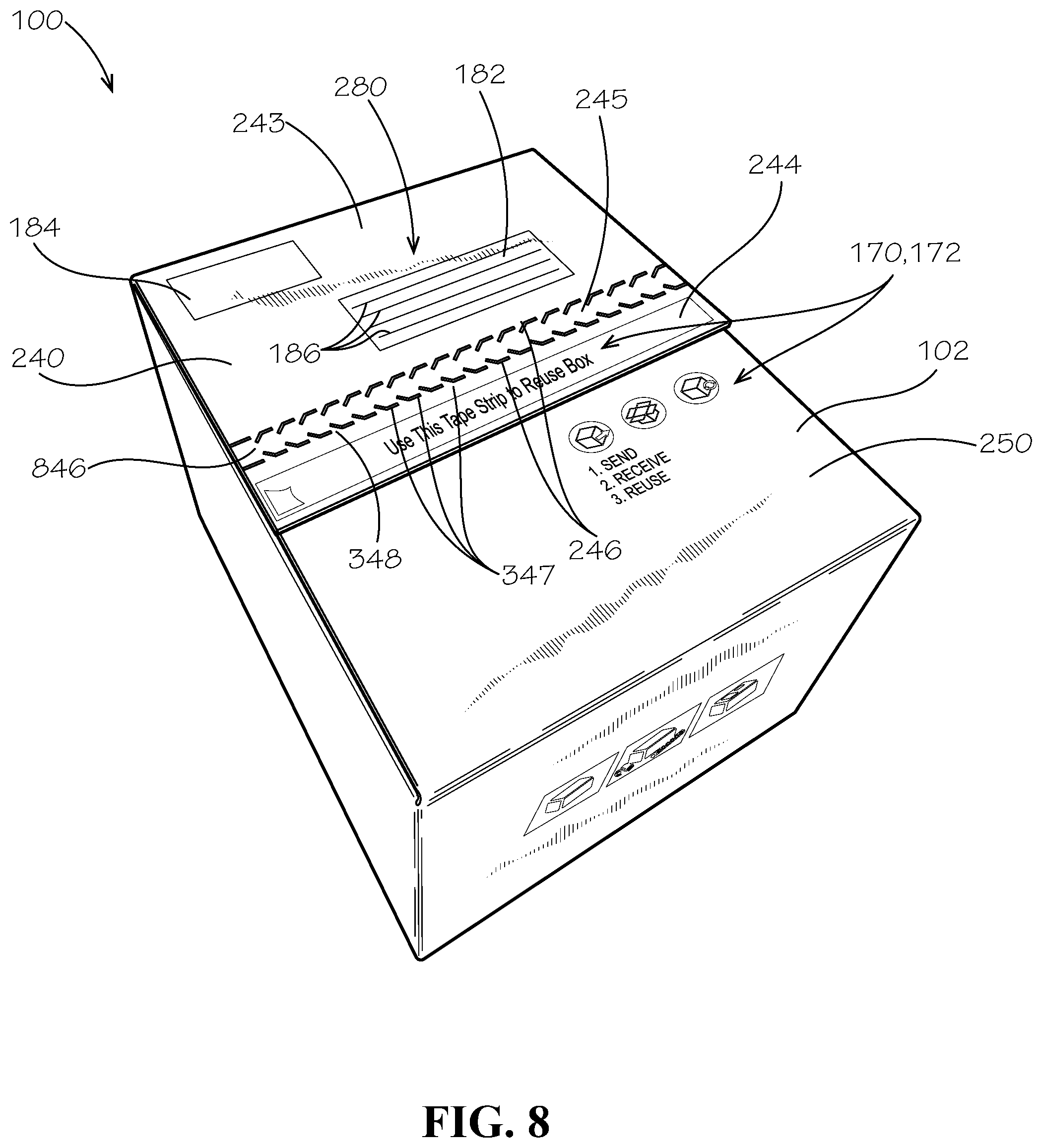 Patent US12351371 Figure 6 – Dual use box