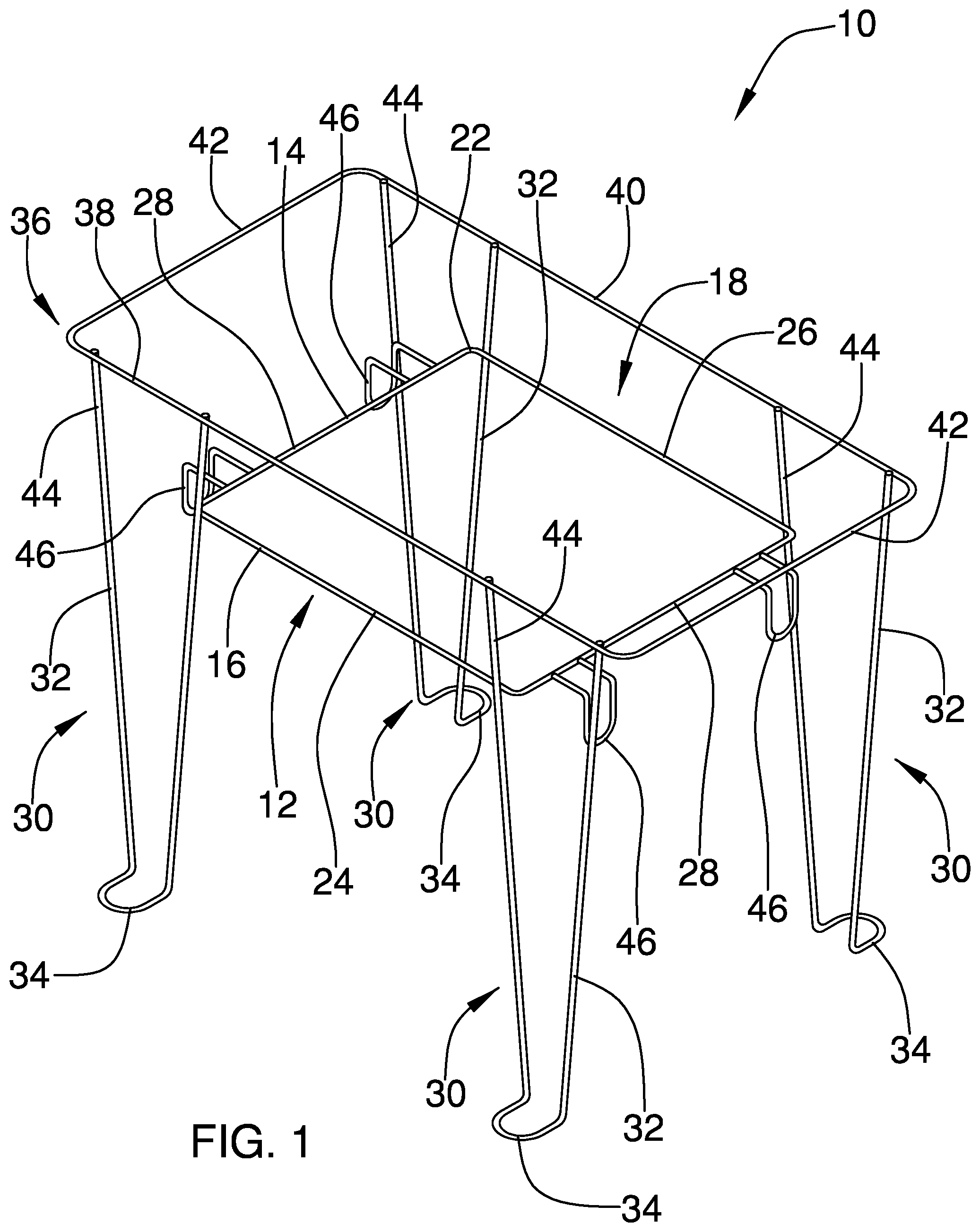 Patent US12351374 — Cooler stand — Figure 1