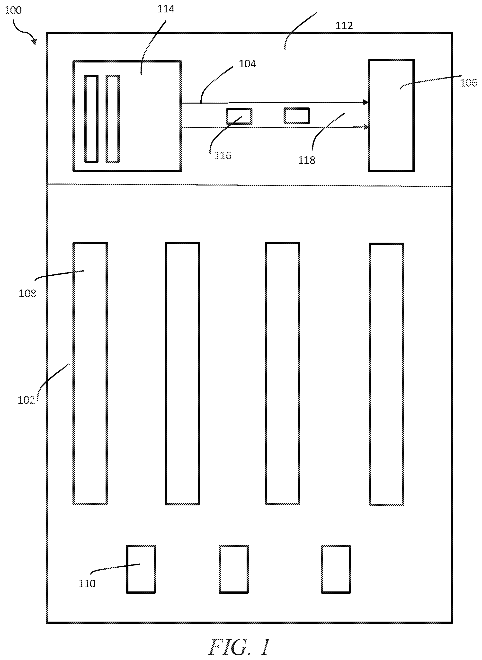 Patent US12351394 — Systems and methods for assembling merchandise ordered by customers and subject to multiple retrieval systems — Figure 1