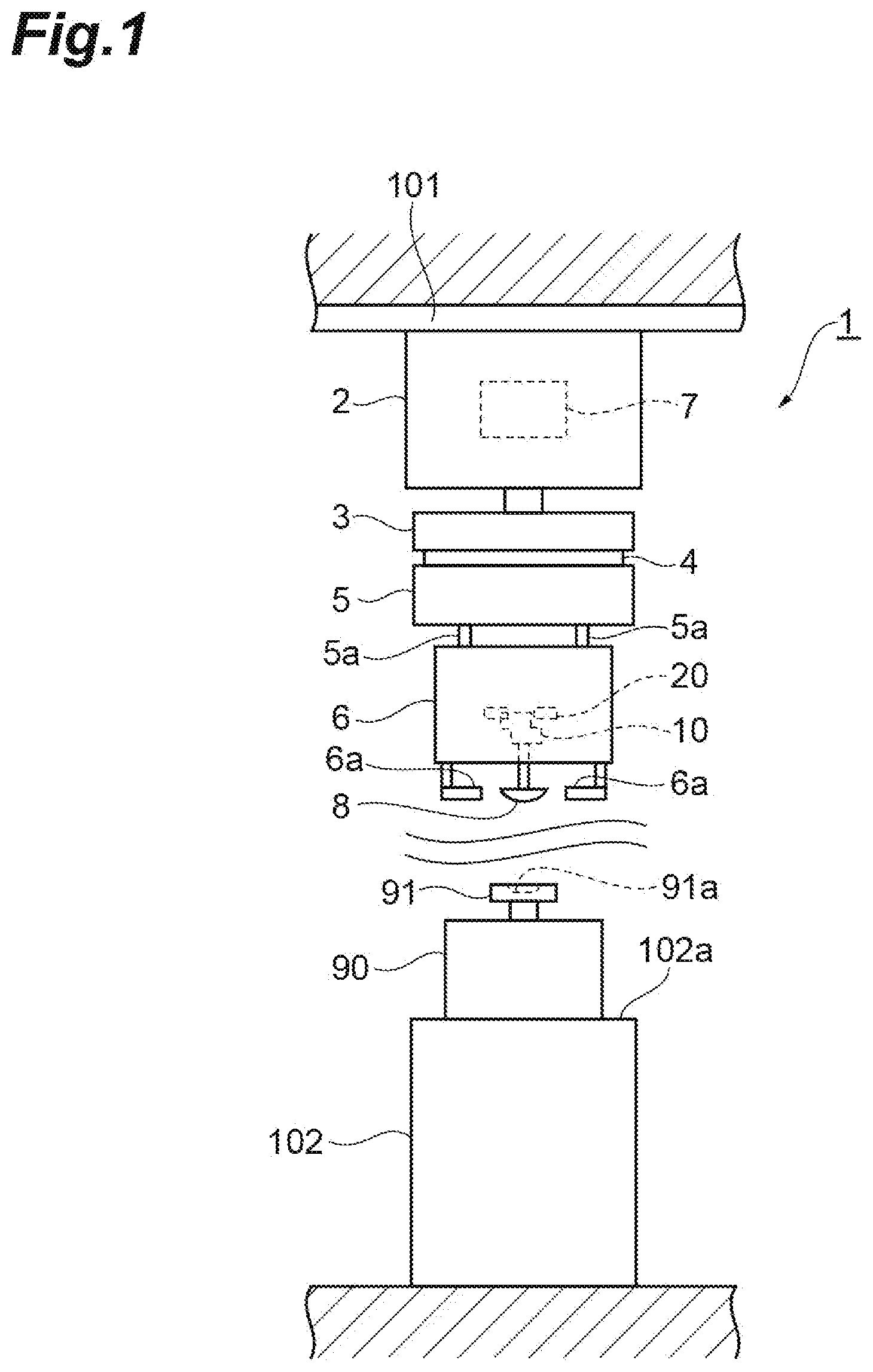 Patent US12351405 — Overhead conveying vehicle — Figure 1