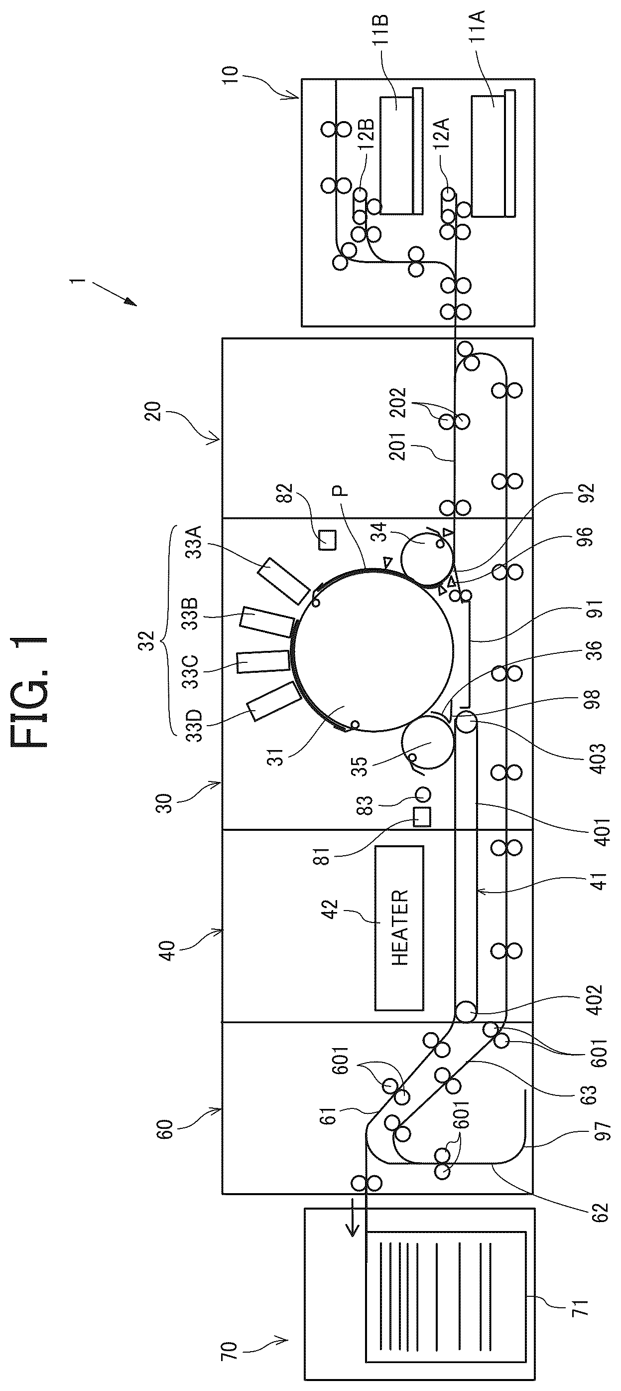 Patent US12351412 — Conveyance apparatus and printing apparatus — Figure 1