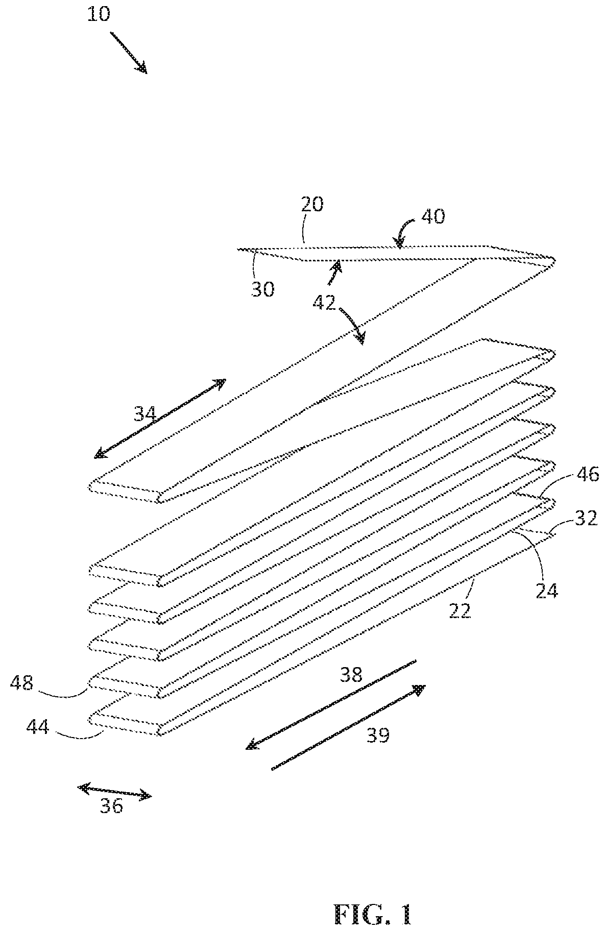Patent US12351418 — Spindle free tape article and method — Figure 1
