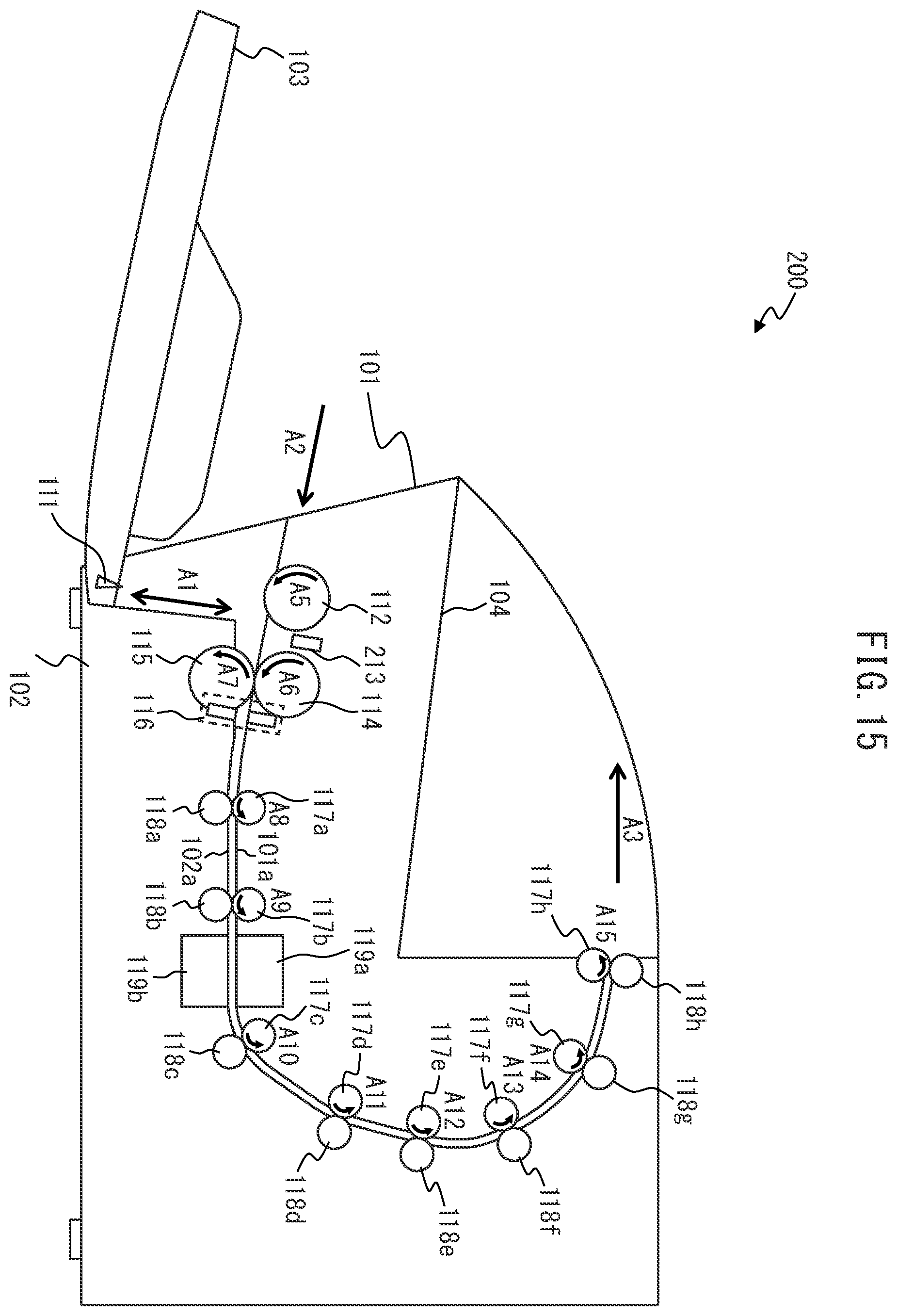 Patent US12351423 Figure 15 – Medium conveying apparatus detecting bound medium based on lift of medium