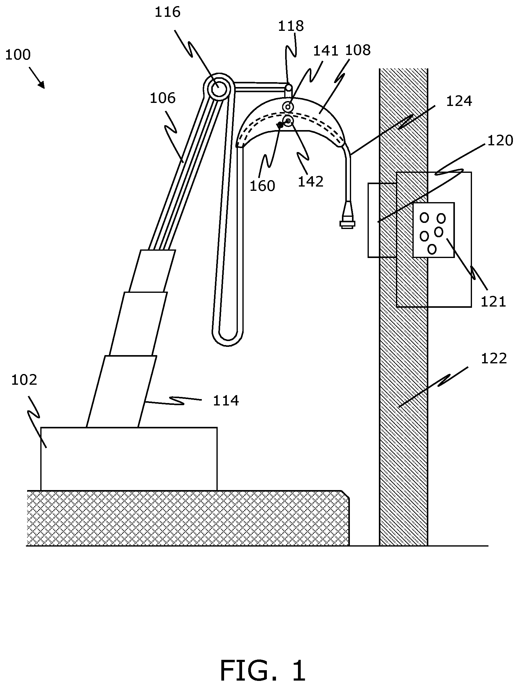 Patent US12351424 — Cable feeding unit of cable management system — Figure 1