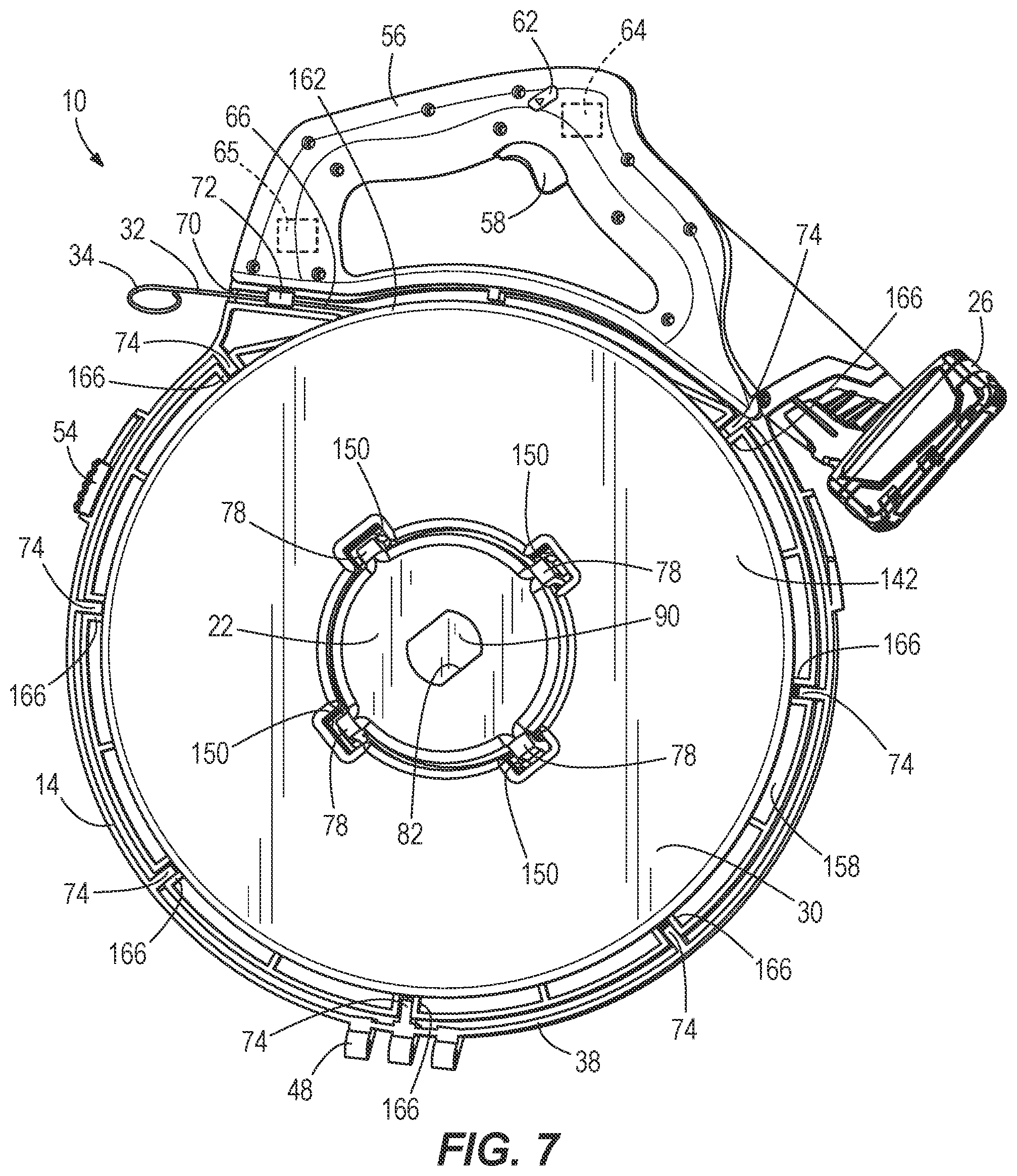 Patent US12351425 Figure 5 – Fish tape assembly