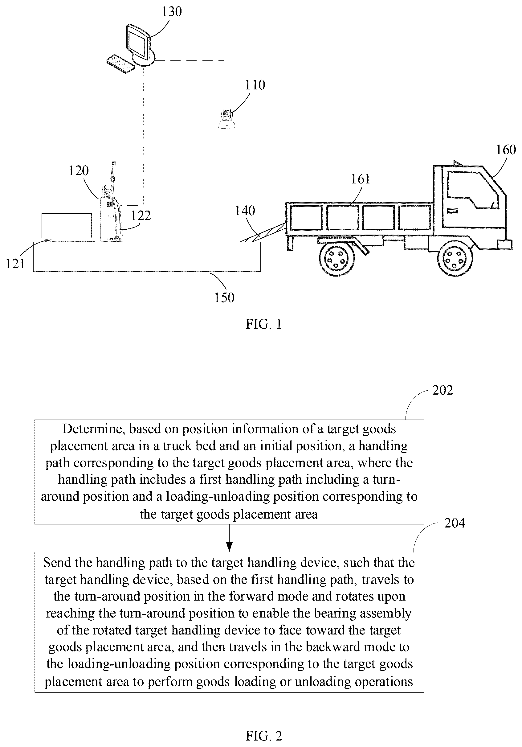 Patent US12351440 — Path planning method of handling device, handling device and electronic device — Figure 1