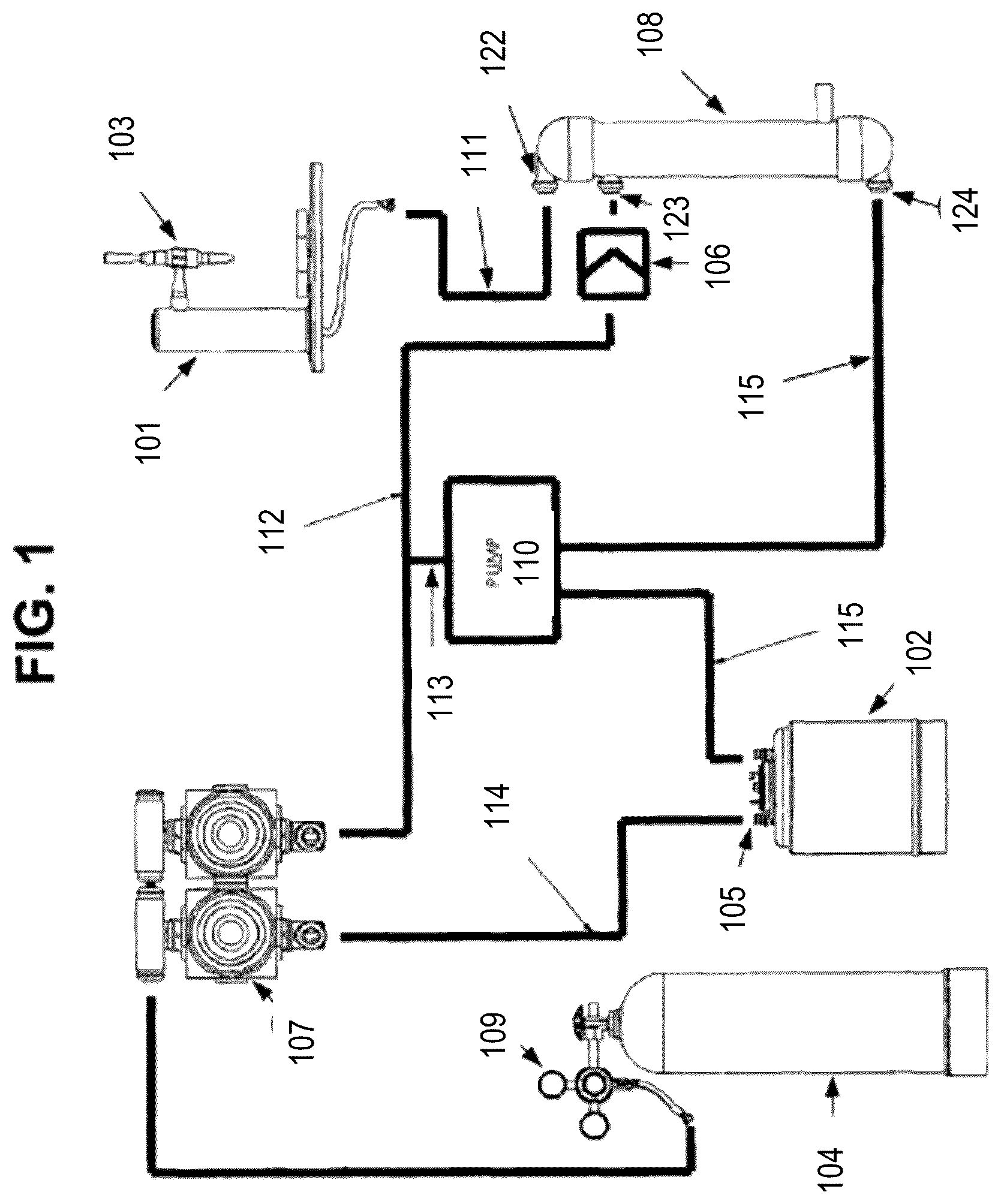 Patent US12351447 — Selectable gas infused beverage dispensing system — Figure 1