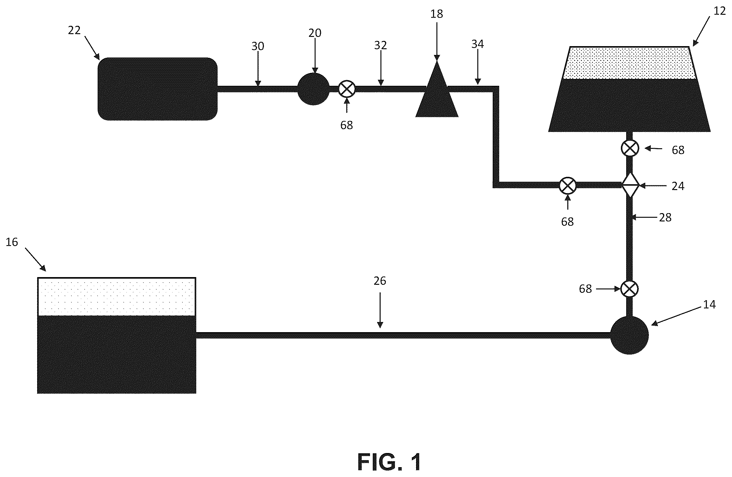 Patent US12351481 — Systems and processes for injecting gas-infused additives — Figure 1