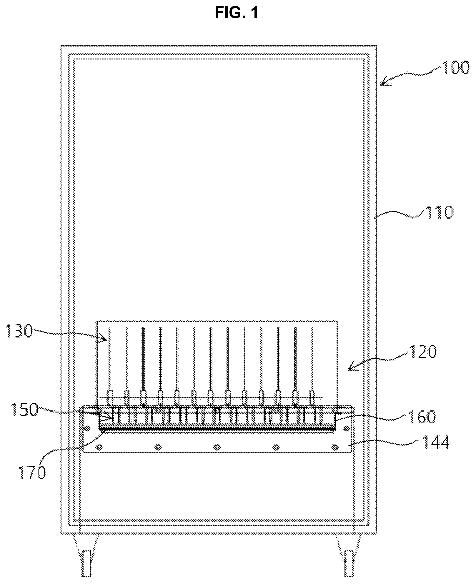 Patent US12351490 — High-concentration wastewater treatment device for treating pollutants with strong oxidizing power using plasma — Figure 1