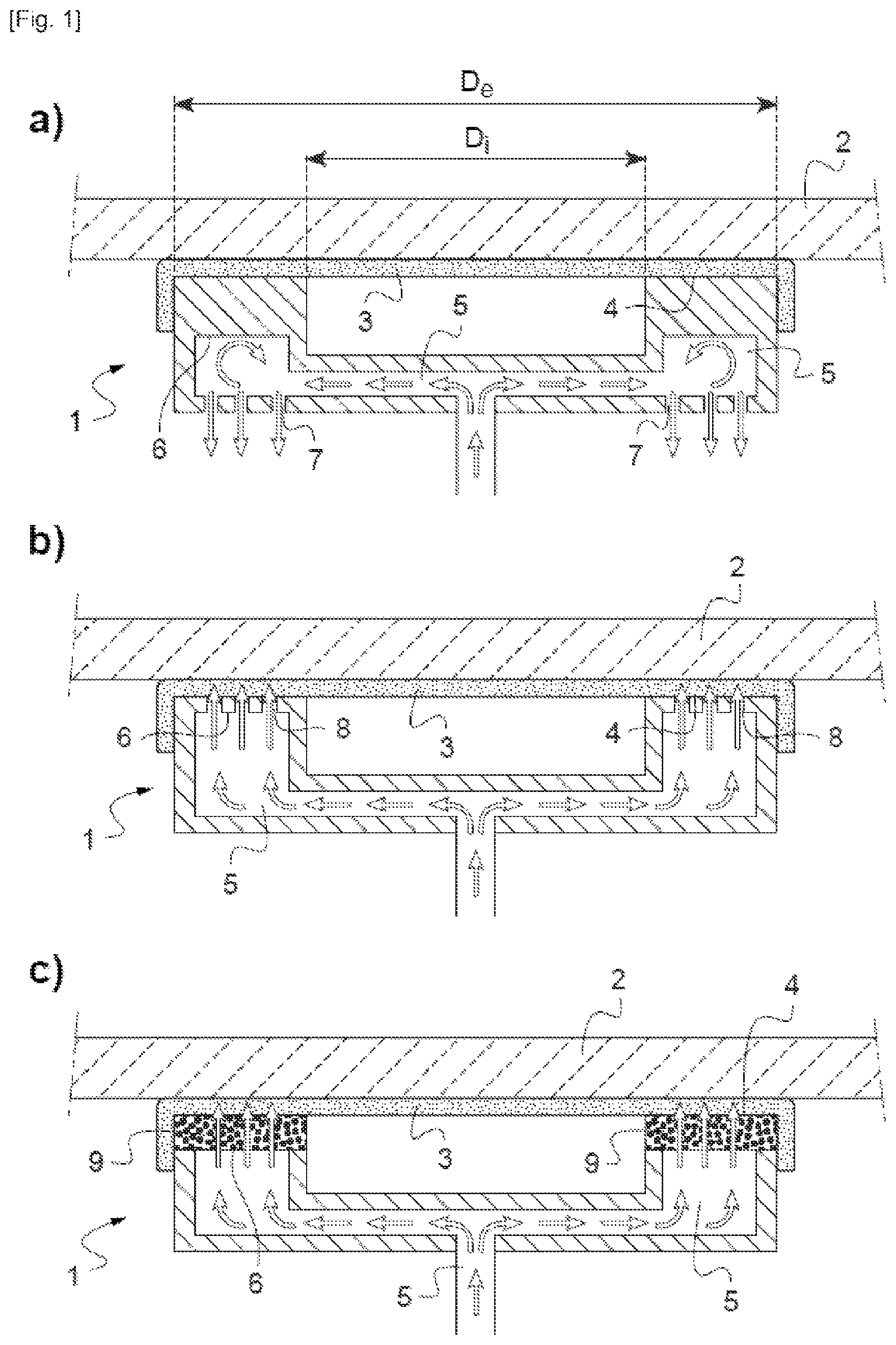 Patent US12351500 — Tool for locally cooling a glass sheet — Figure 1