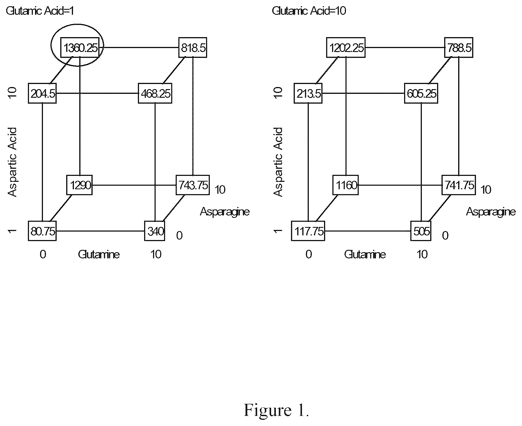 Patent US12351641 — Production of proteins in glutamine-free cell culture media — Figure 1
