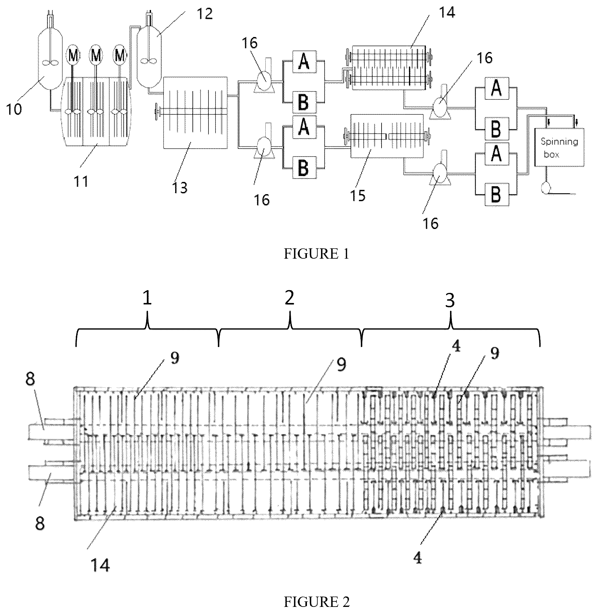 Patent US12351699 — Direct melt-spun full-matte high-viscosity pet/low-viscosity pet two-component elastic fiber and preparation method therefor — Figure 1