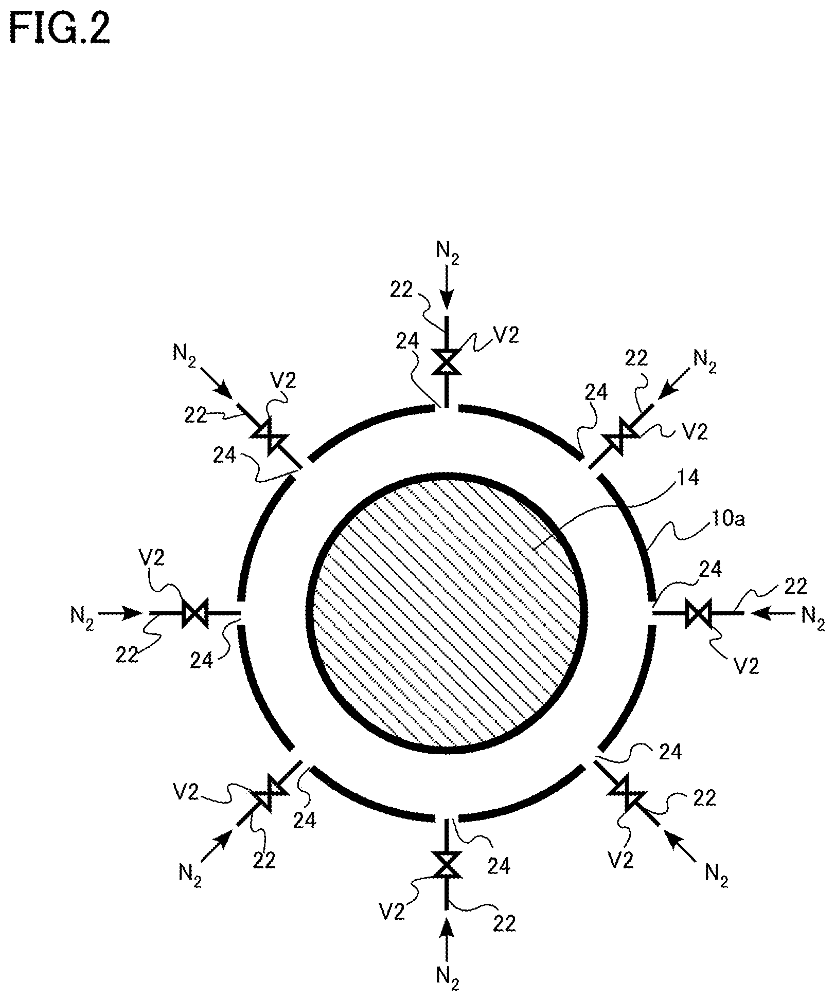 Patent US12351913 Figure 2 – Film forming apparatus and film forming method
