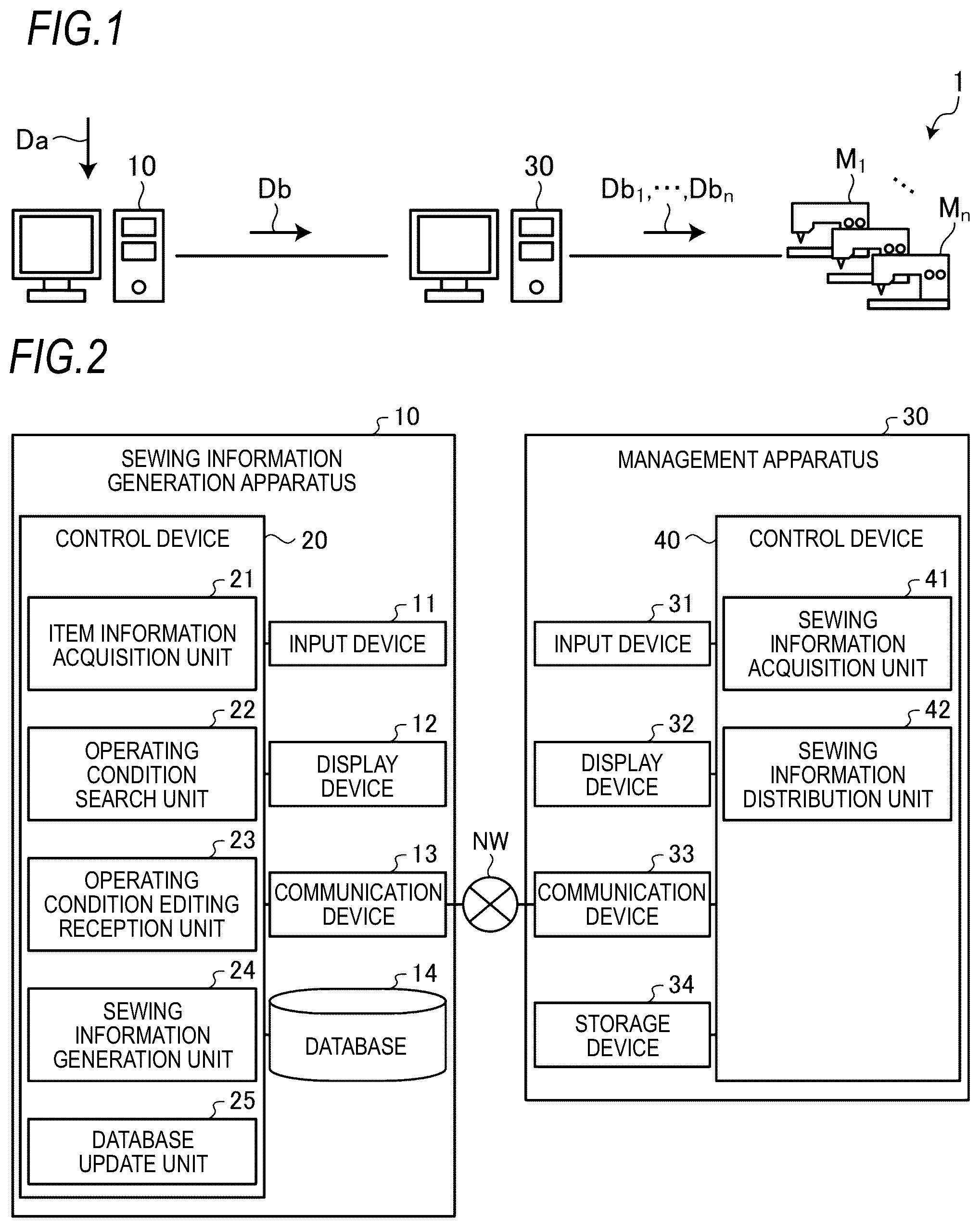 Patent US12351960 Figure 1 – Sewing system