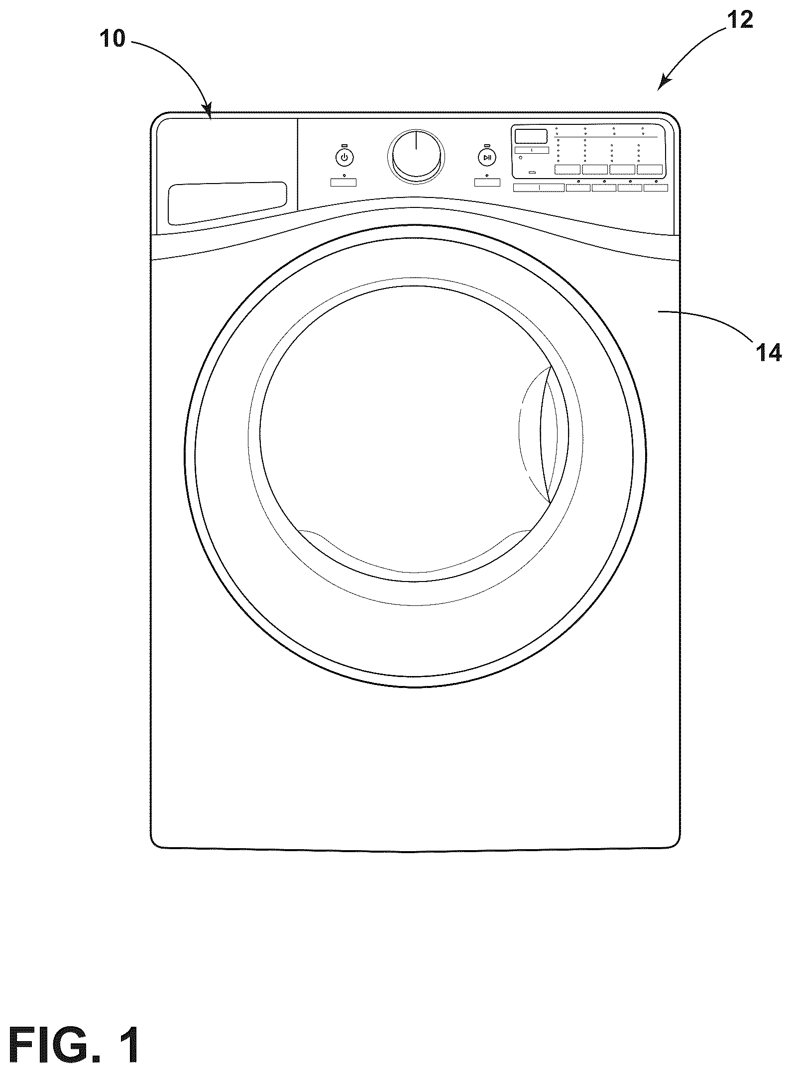 Patent US12351970 — Dispensing assembly for appliance — Figure 1