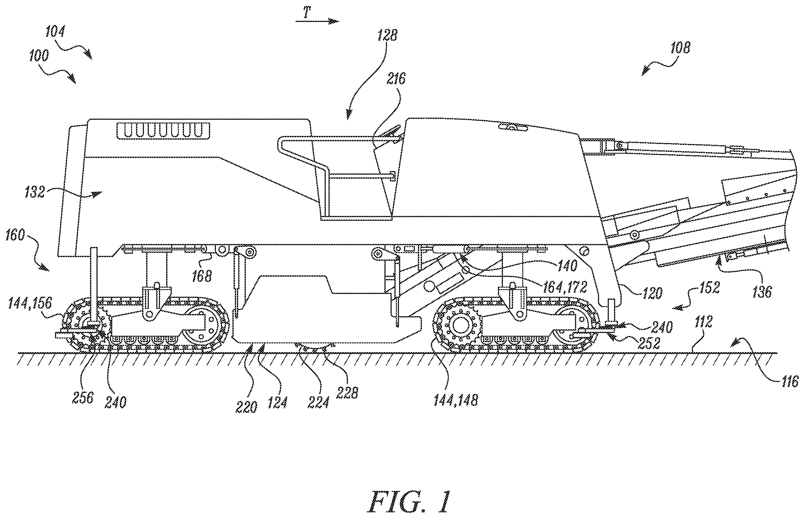 Patent US12351994 Figure 1 – Guidance system for road construction machines