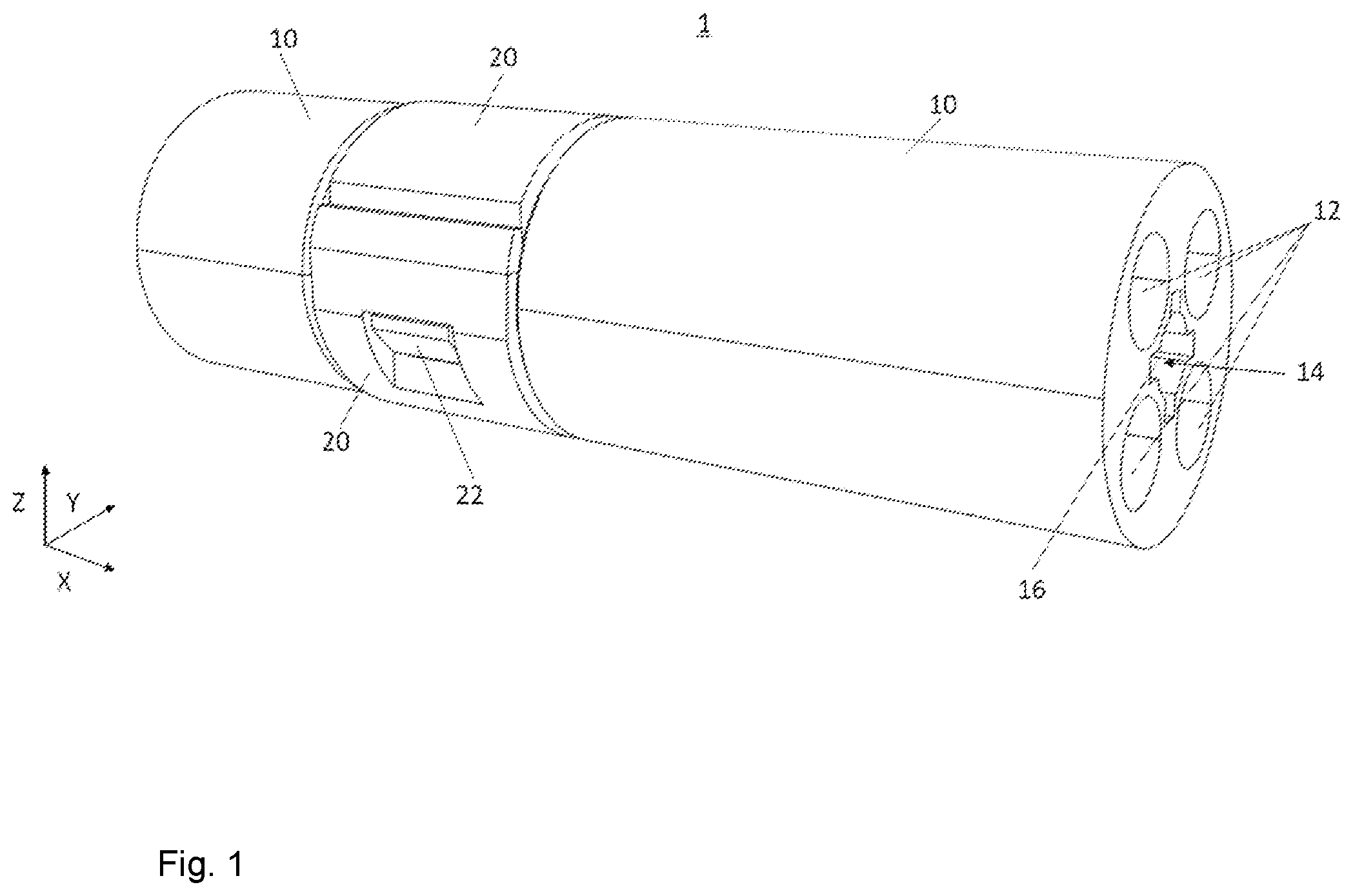 Patent US12353019 — Plug connector for transmitting optical and electrical signals — Figure 1