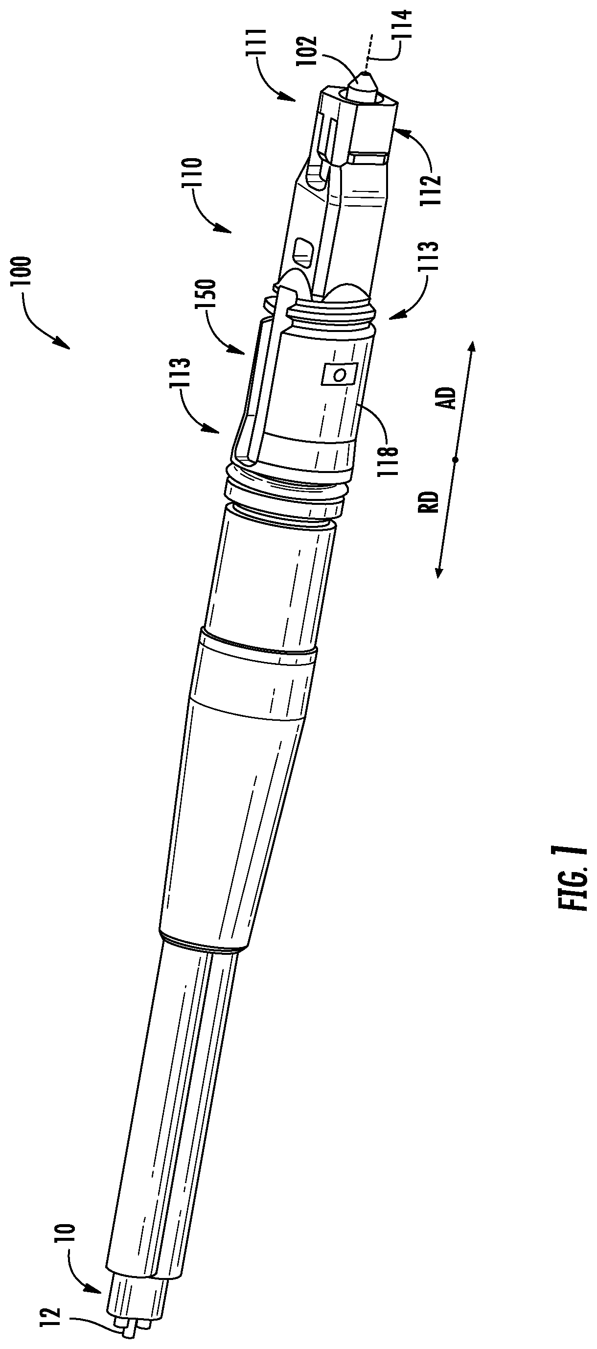 Patent US12353024 — Multiports and optical connectors with rotationally discrete locking and keying features — Figure 1