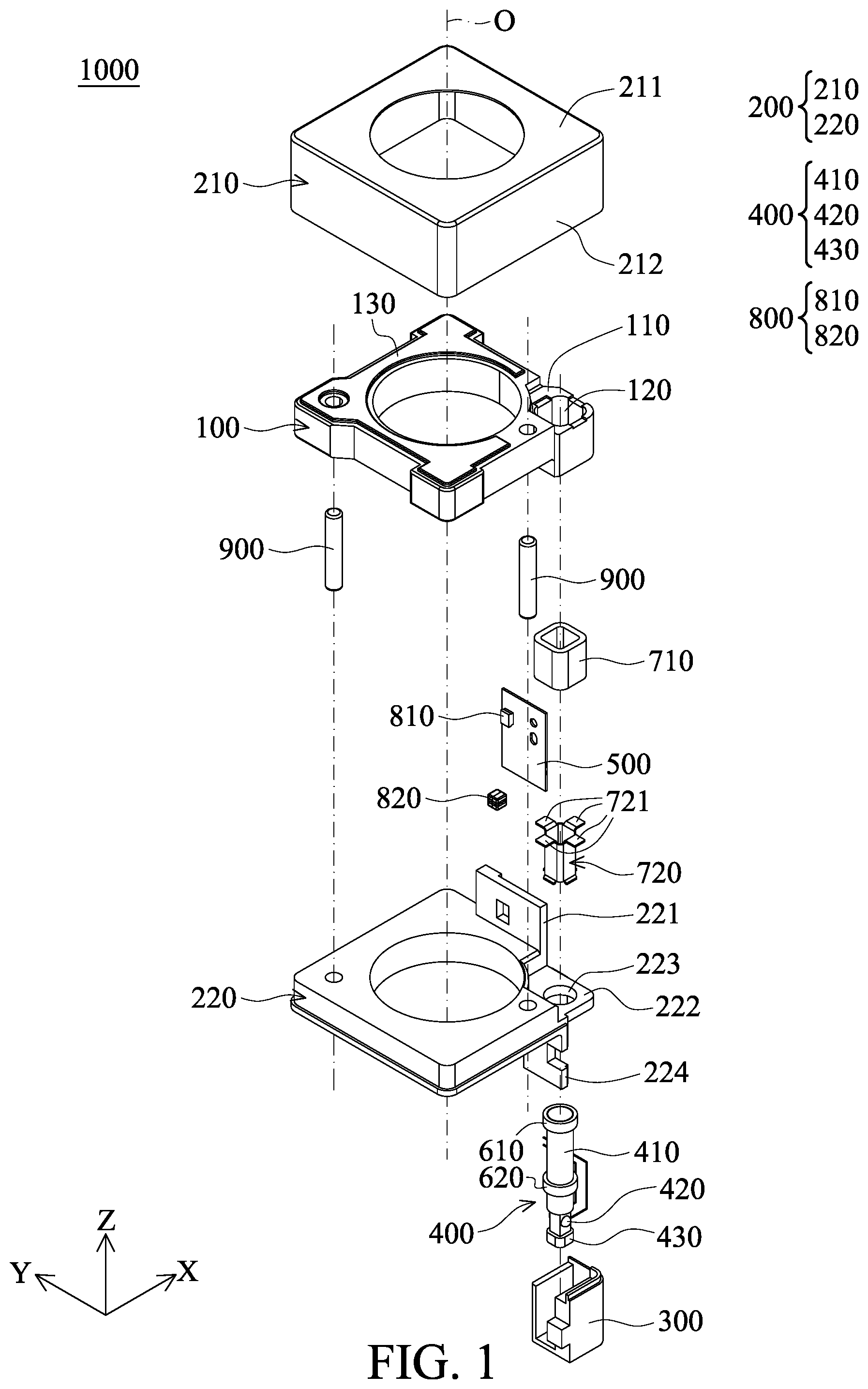Patent US12353046 — Optical component driving mechanism — Figure 1