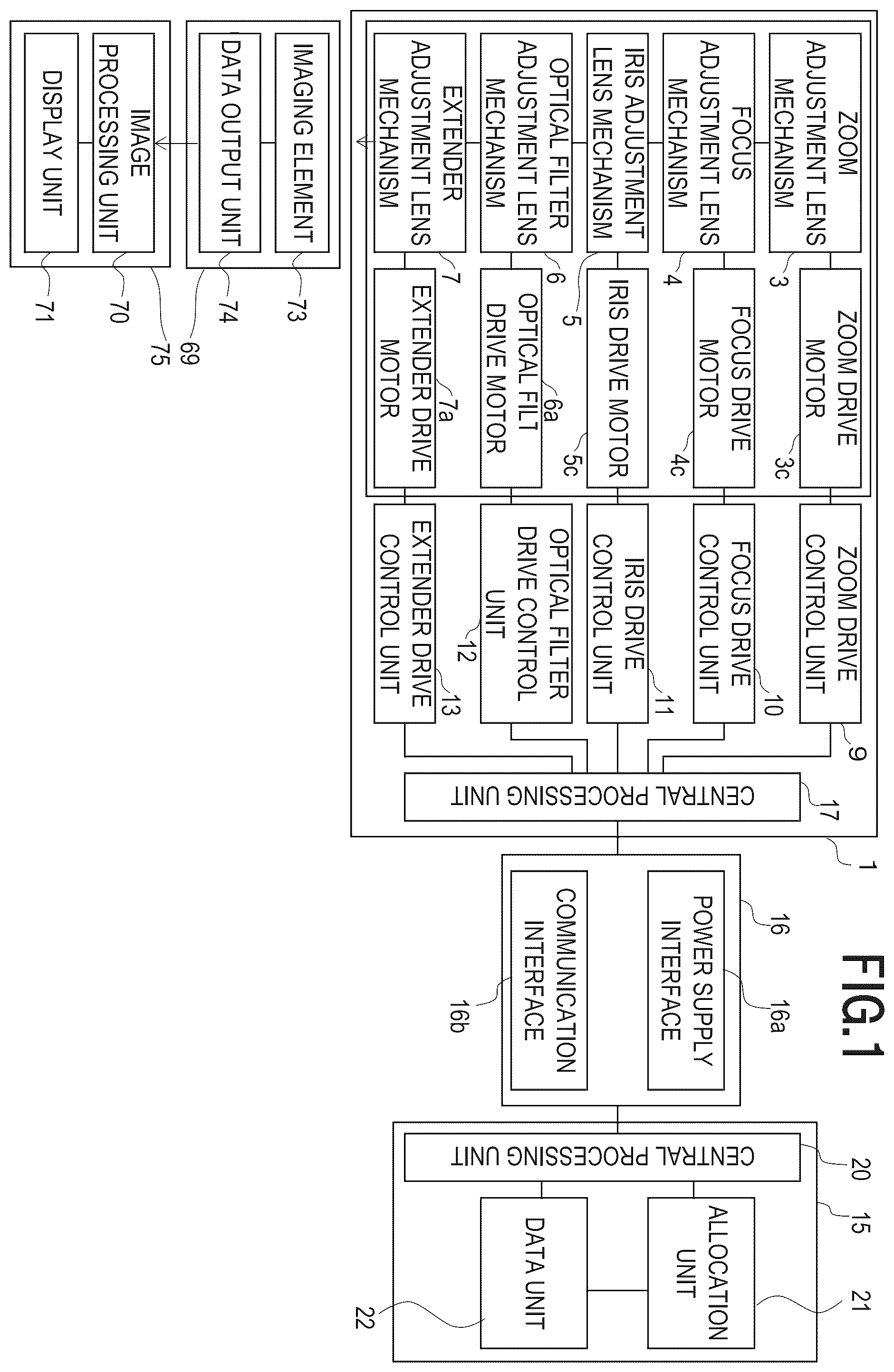 Patent US12353048 — Lens device — Figure 1