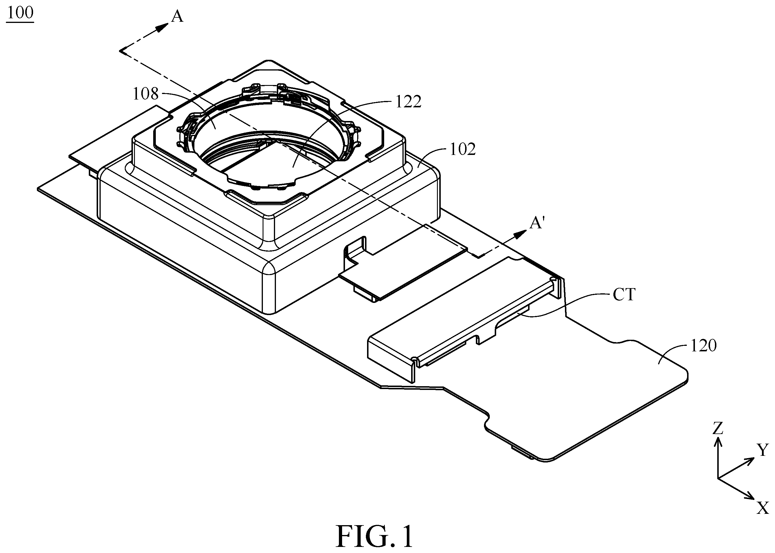 Patent US12353053 — Photosensitive element driving mechanism — Figure 1