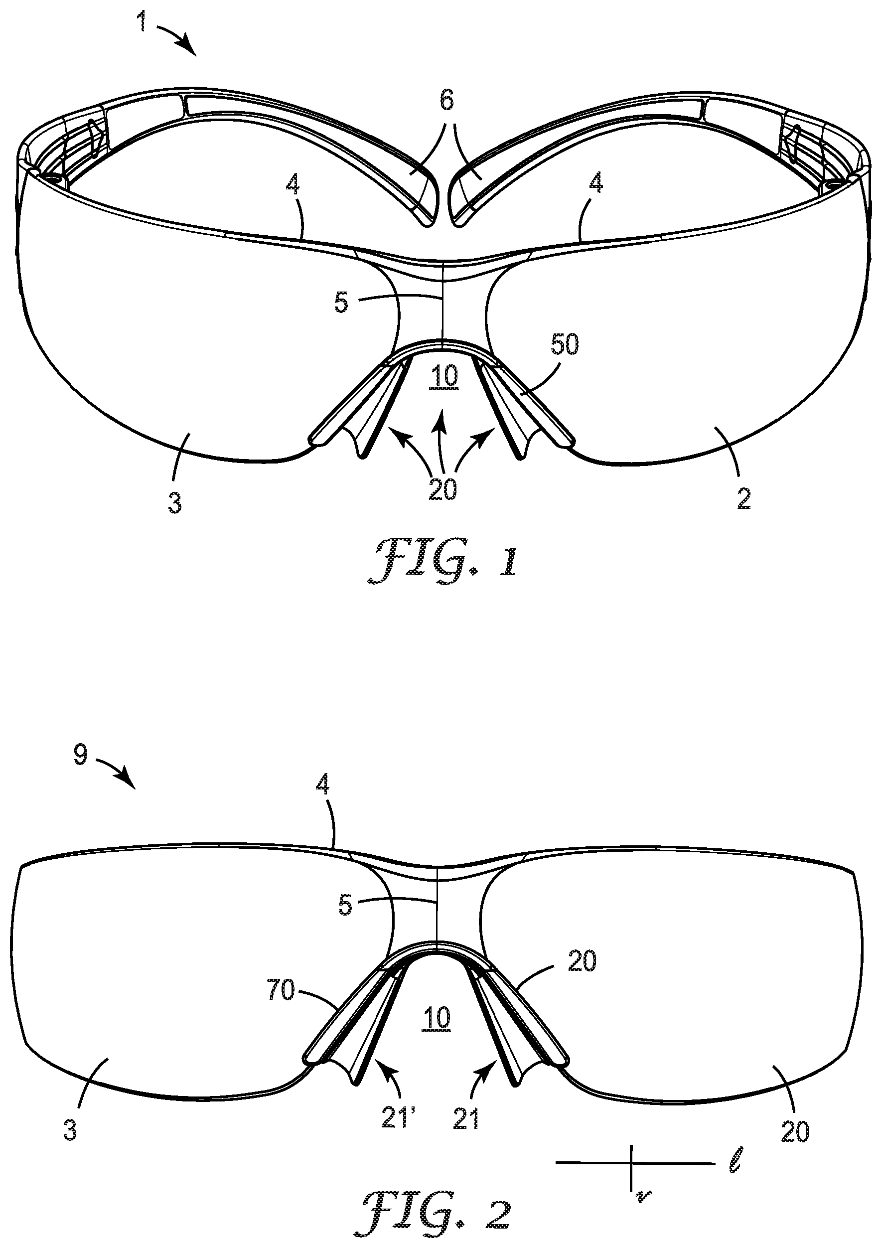 Patent US12353061 — Universal-fit eyeglasses — Figure 1