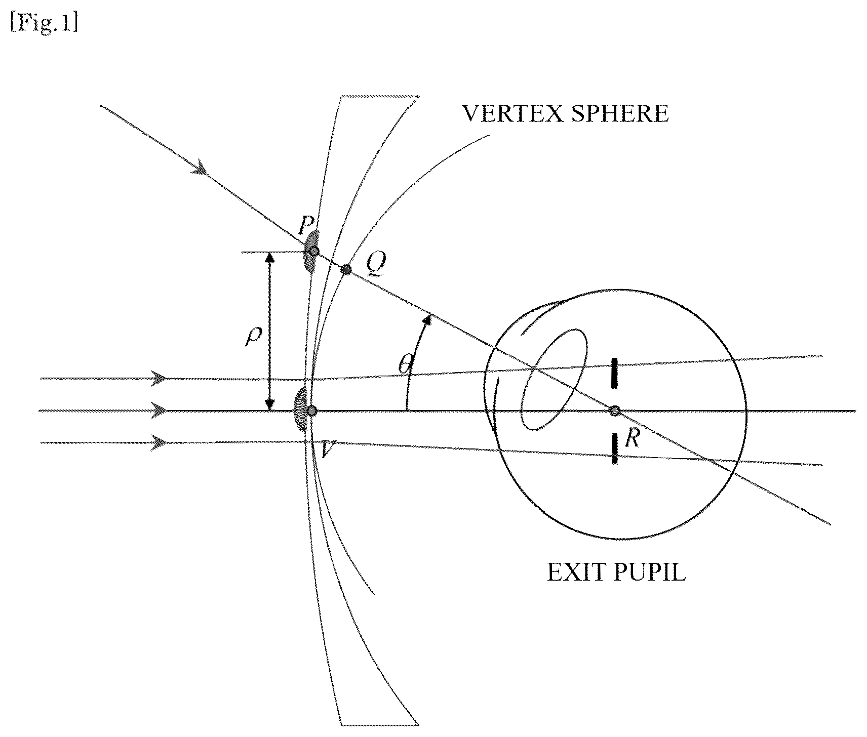Patent US12353065 — Spectacle lens and method for designing the same — Figure 1