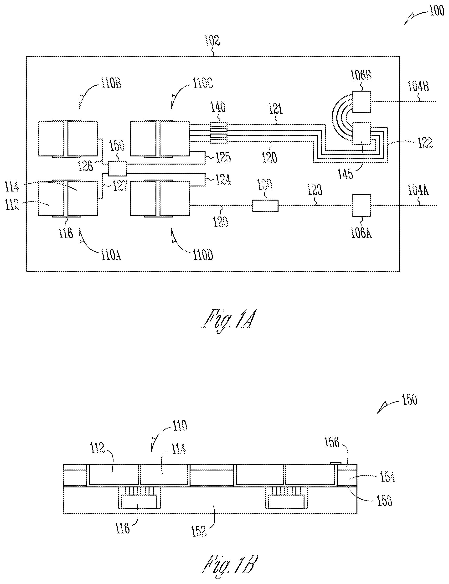 Patent US12353070 — Glass interposer optical switching device and method — Figure 1