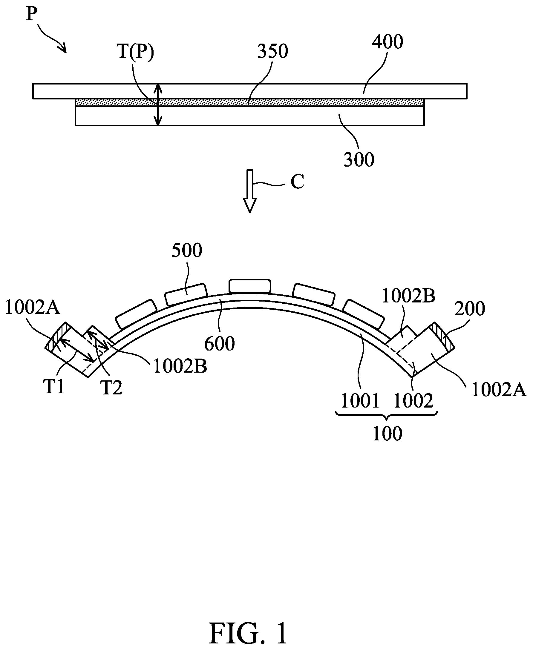 Patent US12353082 — Foldable electronic device — Figure 1