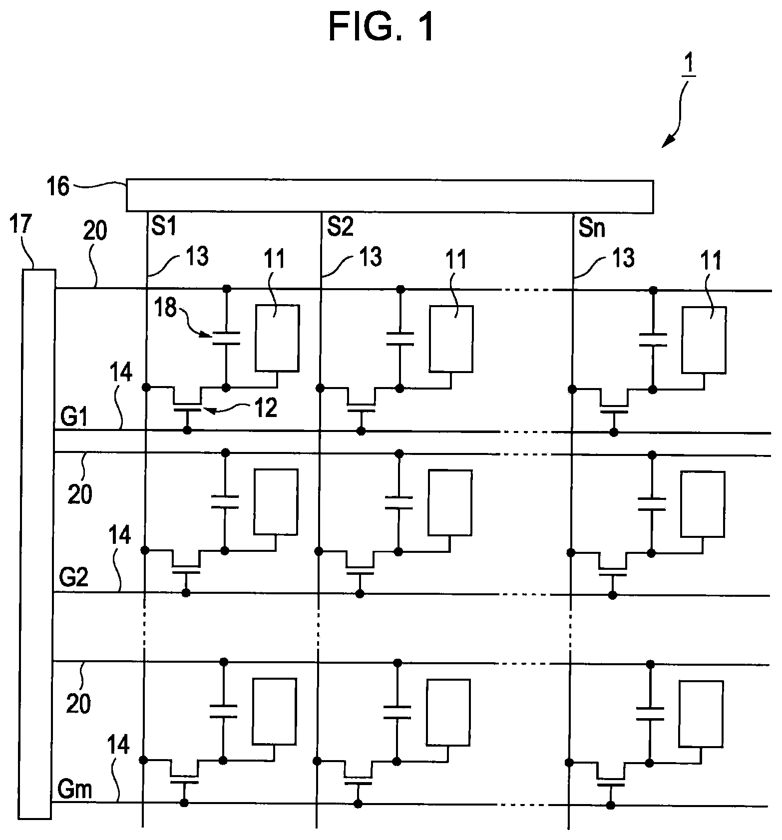 Patent US12353098 — Liquid crystal device and electronic apparatus — Figure 1