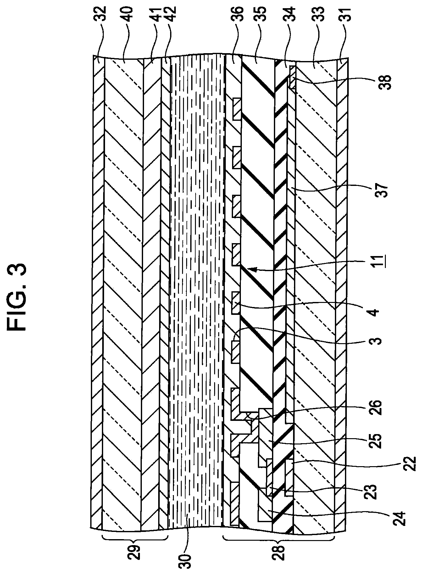 Patent US12353098 Figure 3 – Liquid crystal device and electronic apparatus