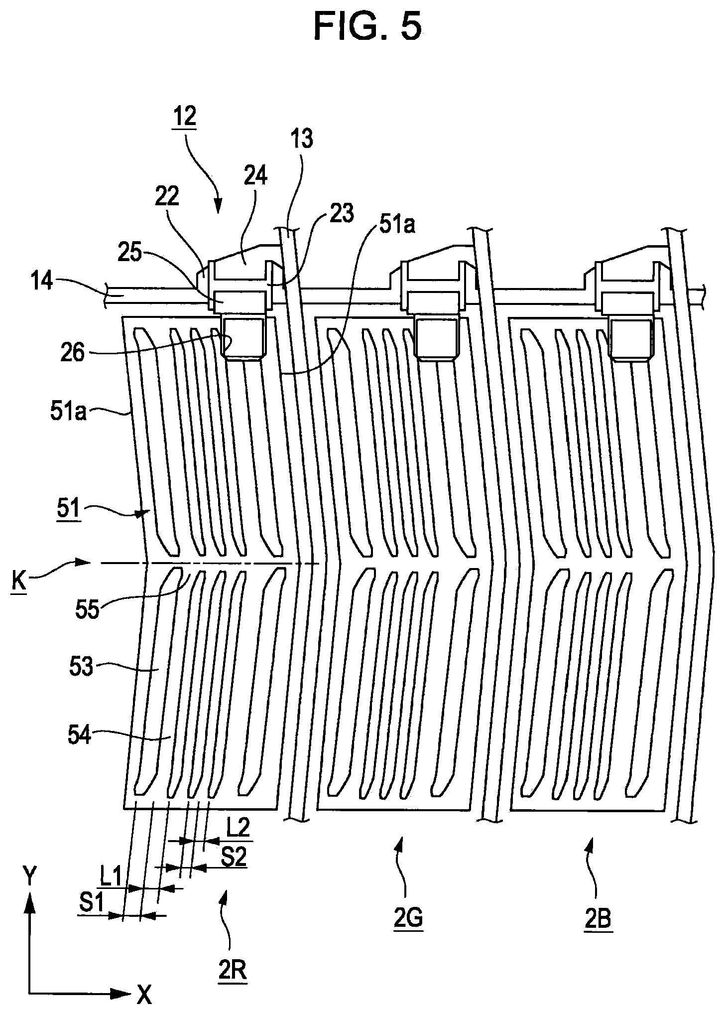 Patent US12353098 Figure 5 – Liquid crystal device and electronic apparatus