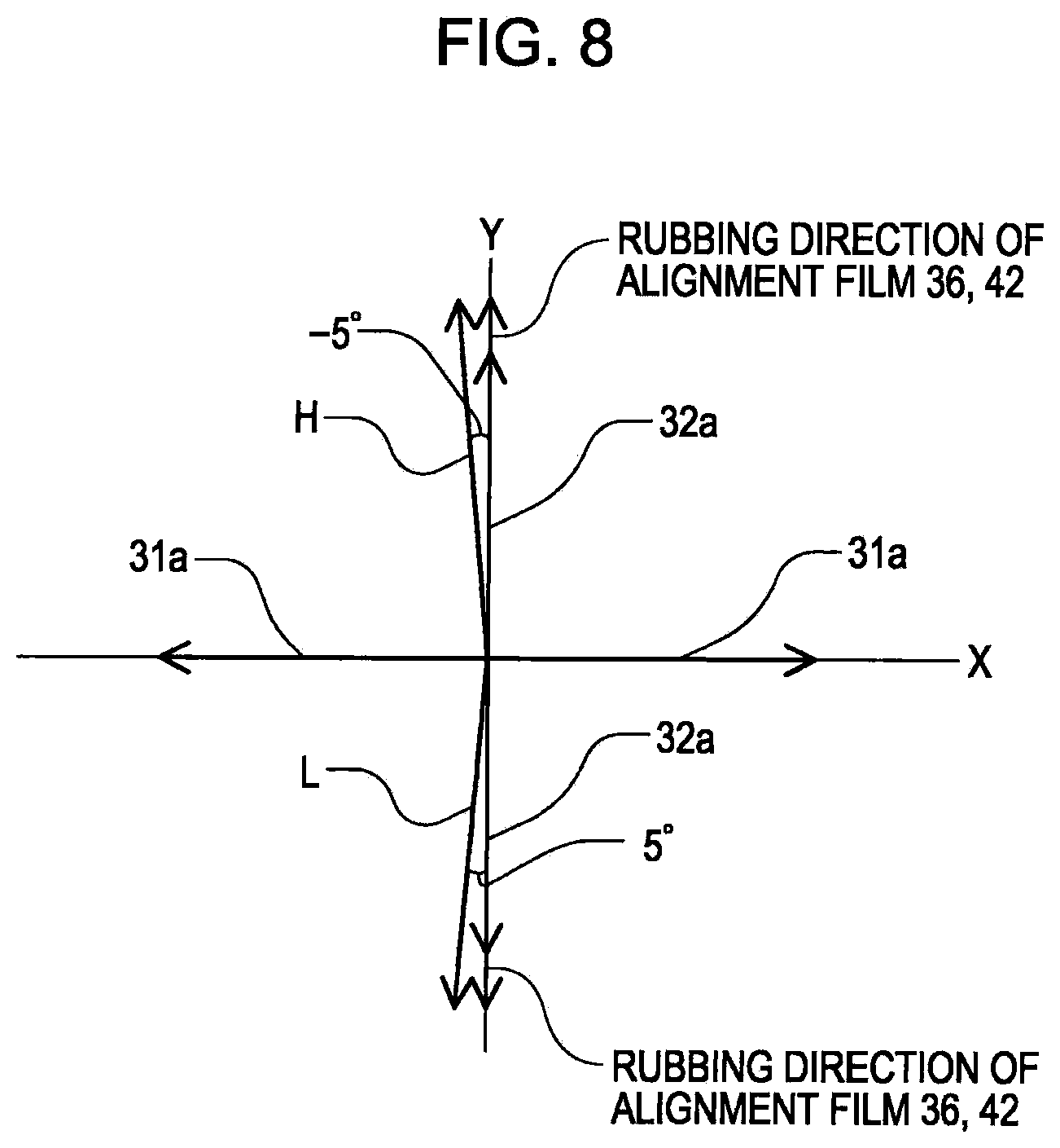 Patent US12353098 Figure 8 – Liquid crystal device and electronic apparatus