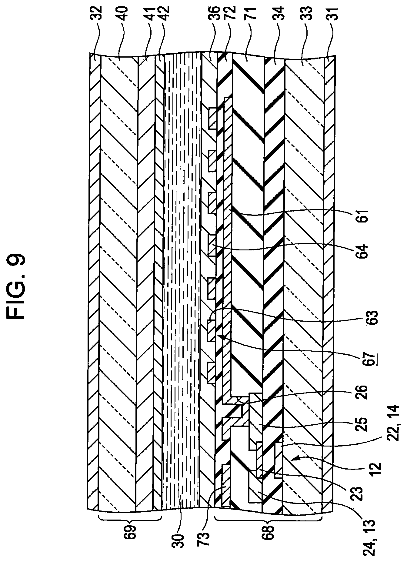 Patent US12353098 Figure 9 – Liquid crystal device and electronic apparatus