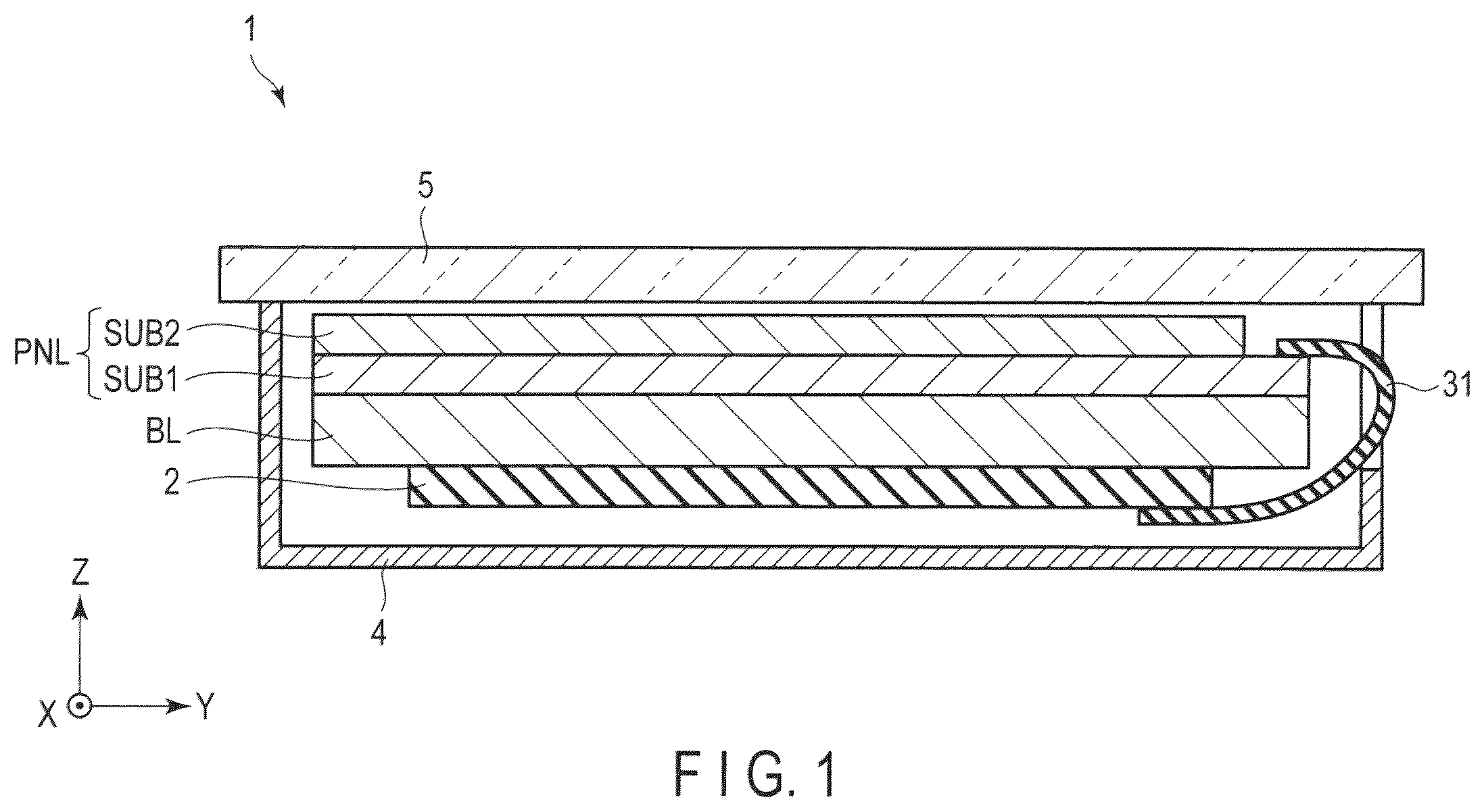 Patent US12353099 — Display device — Figure 1
