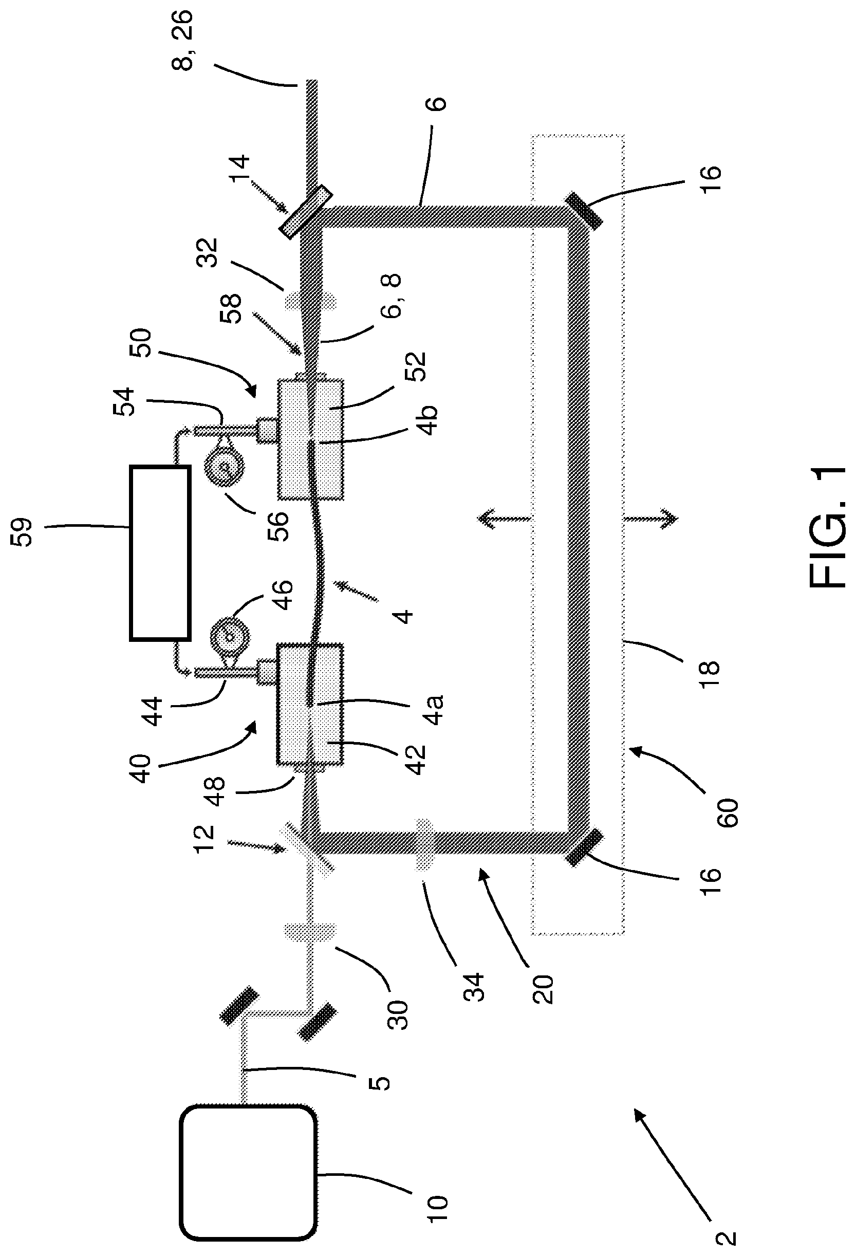Patent US12353113 — Optical parametric oscillator system — Figure 1