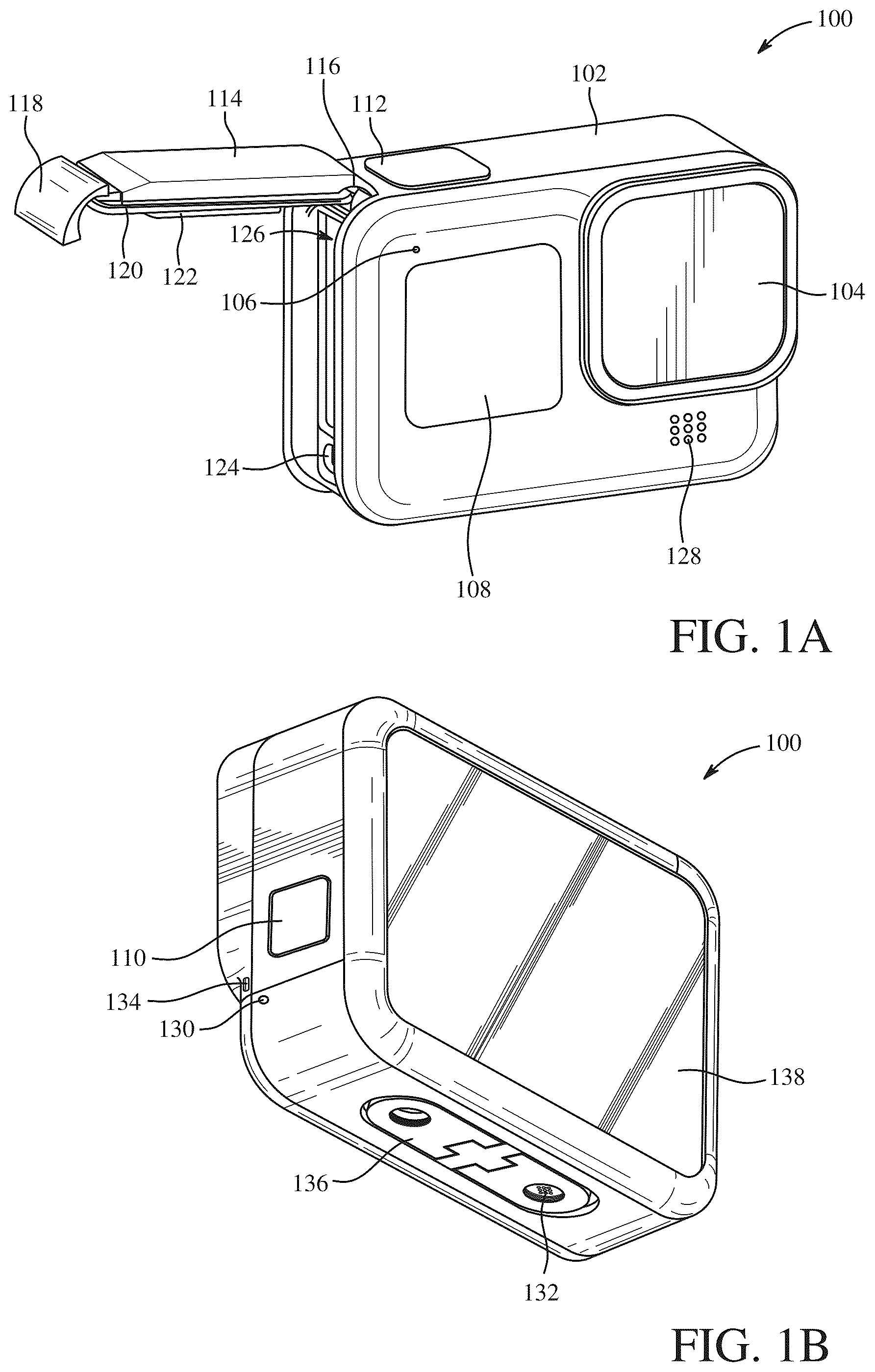 Patent US12353115 — Reconfigurable camera mount — Figure 1