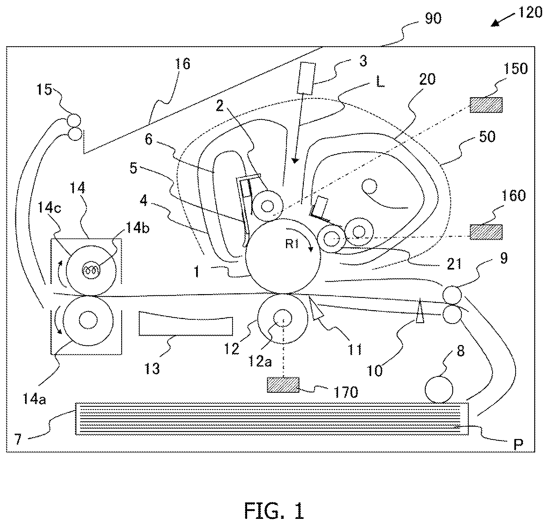 Patent US12353144 — Charging device, process cartridge, and image forming apparatus — Figure 1